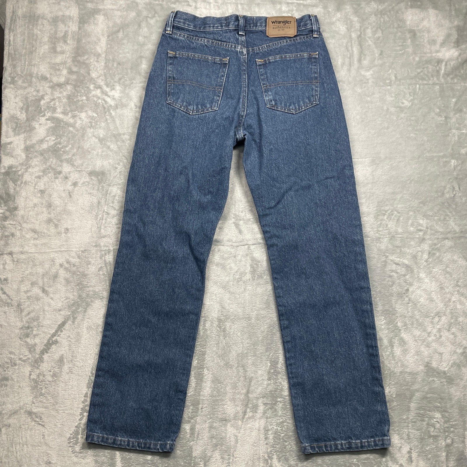 Wrangler Authentics Jeans Mens 31×30 Blue Relaxed Straight Leg Denim