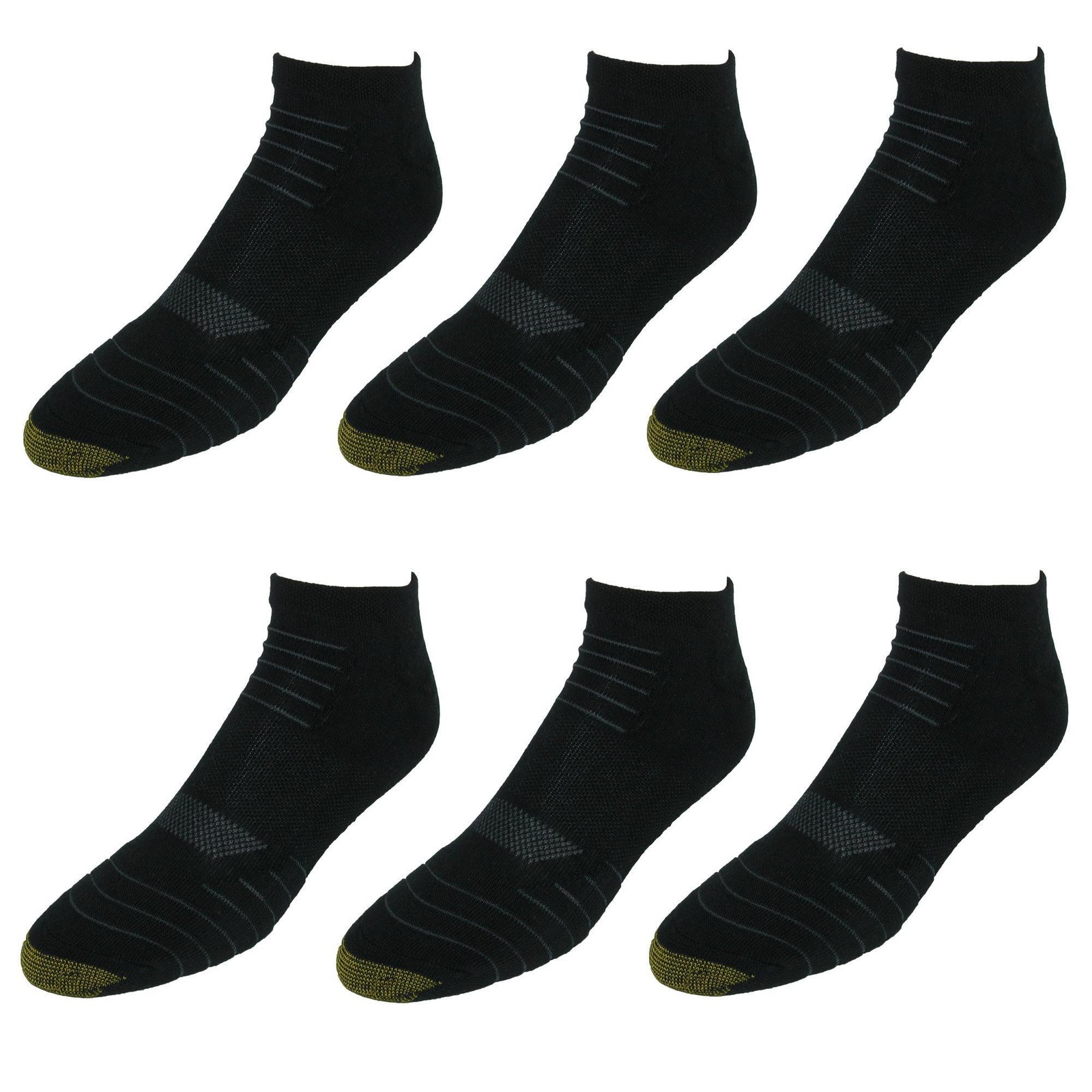 Gold Toe Men’s Tech Sport No Show Socks(6 Pair Pack)