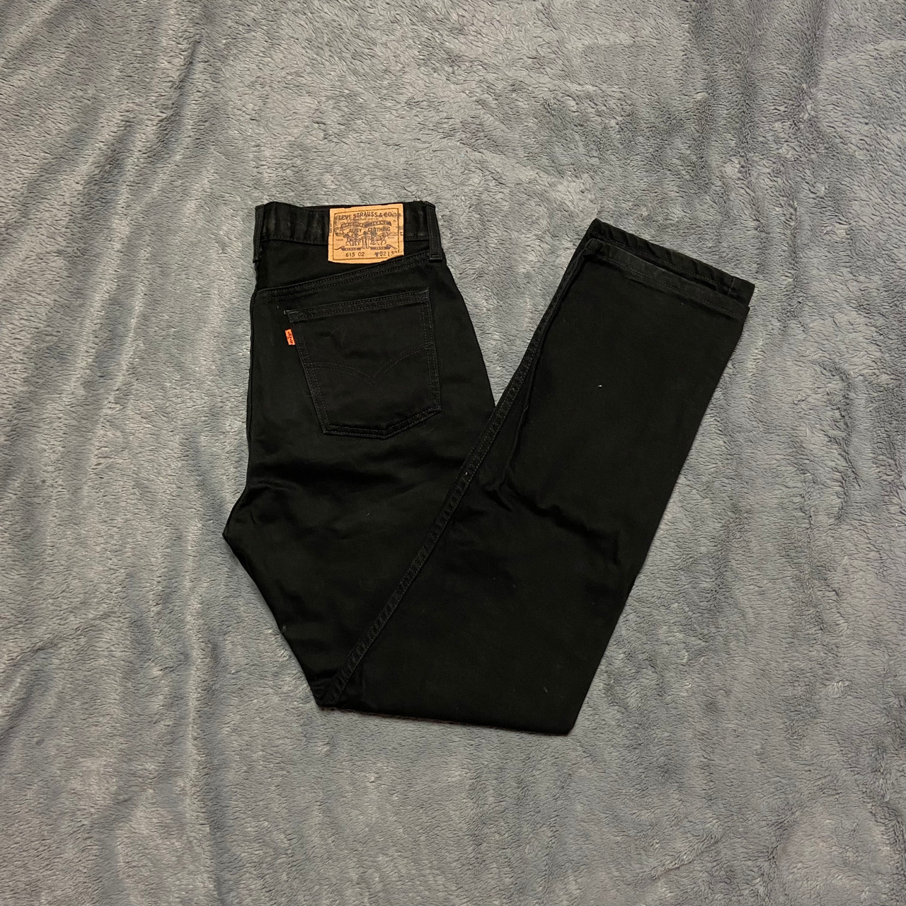 Levis Jeans Mens W32 L32 Black 615 02 Orange Tab Made In UK 90s Vintage Straight