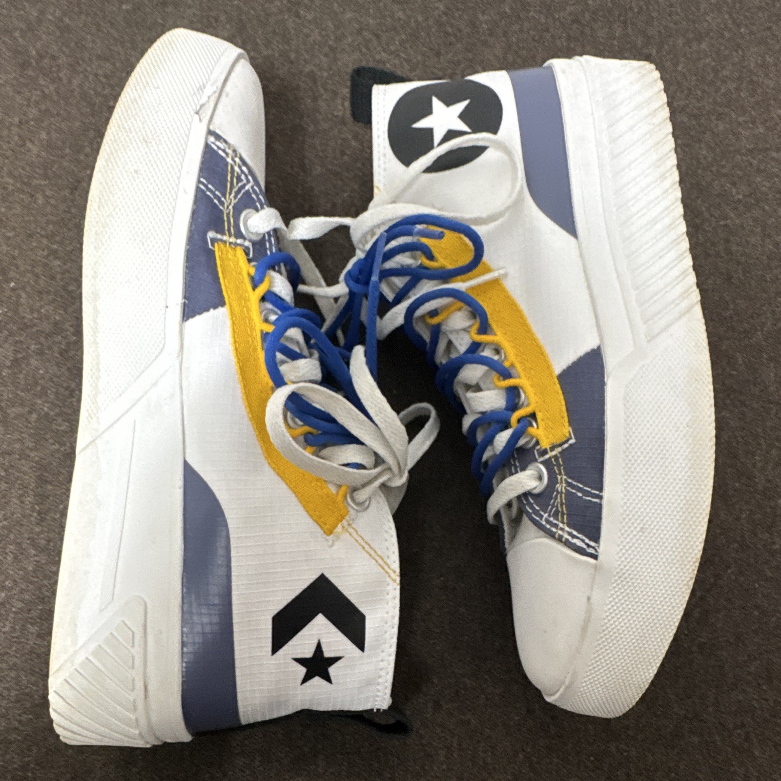 Converse UNT1TL3D Hybrid Function – White Mid Top Ripstop White/Steel/Amarillo