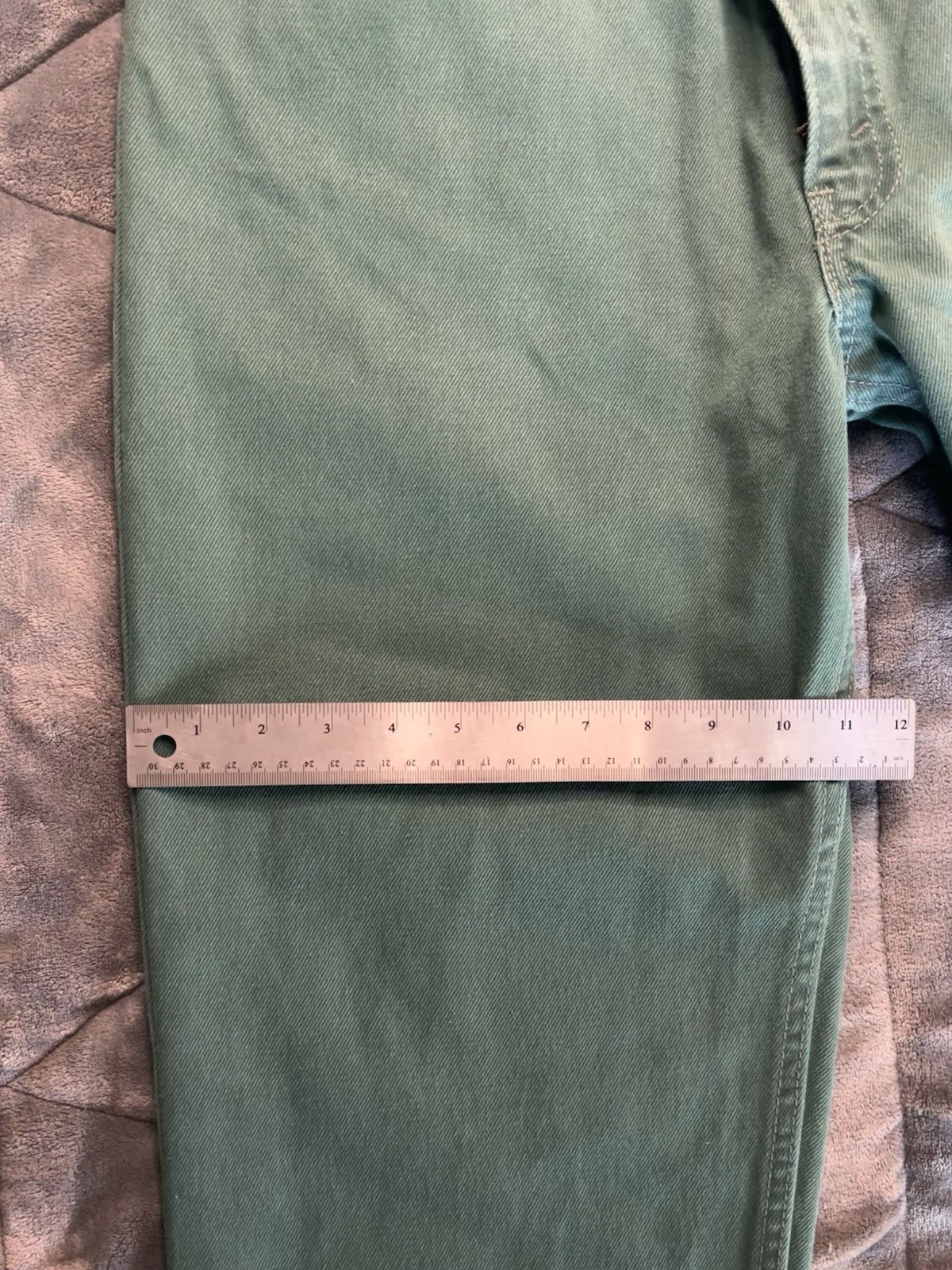 Vintage Levis 550 Jeans Mens 36X34 Green Denim Relaxed Tapered 90’s USA Made