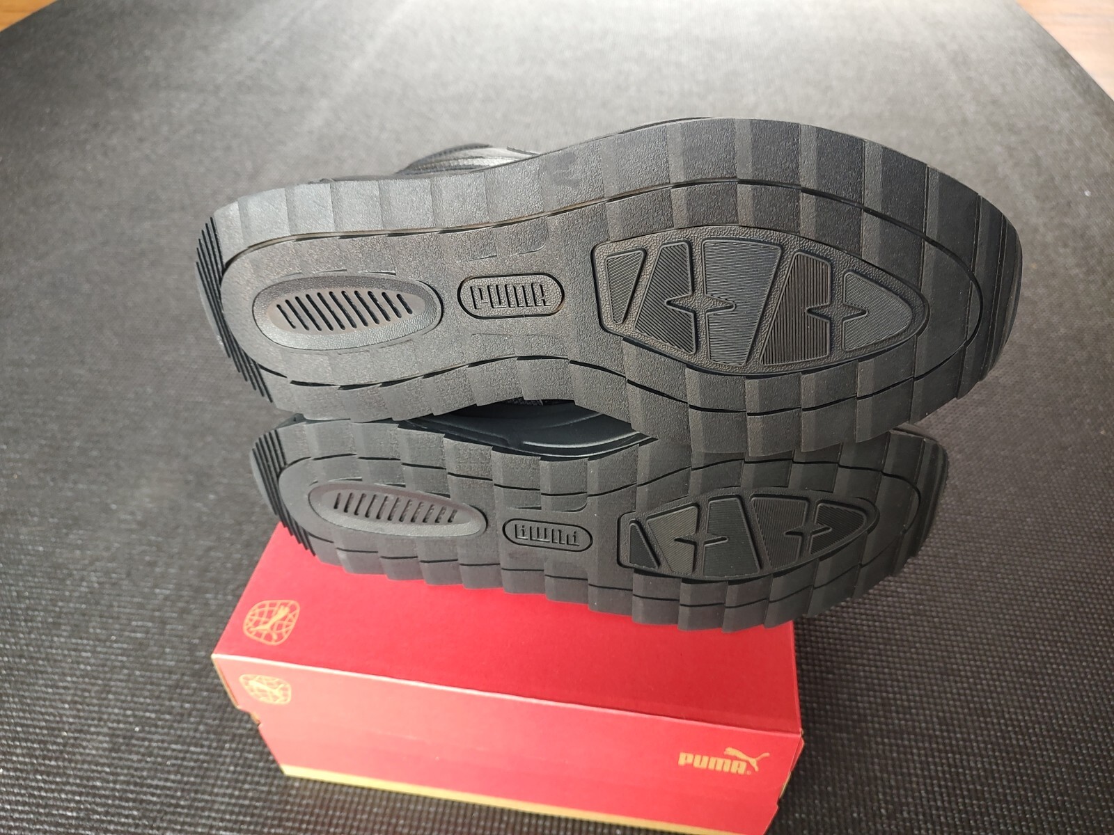 Size 12 – PUMA Trinity Hybrid Mid Black Cool Dark Grey Sneaker Boots