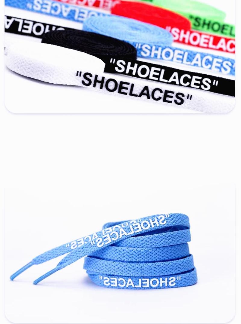 Silicone Printing Shoelaces with Zip Tie Off White The Ten Shoelaces for Sneaker