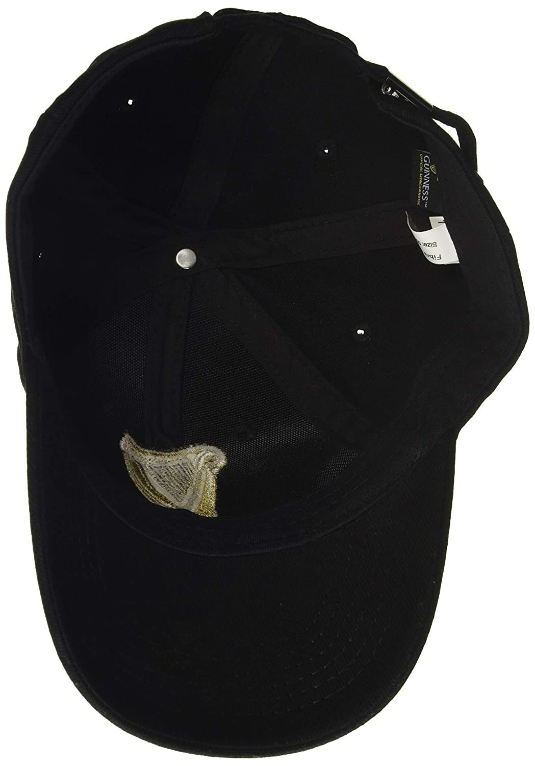 Baseball Cap Guinness With Official Logo and Signature, Black New One Size