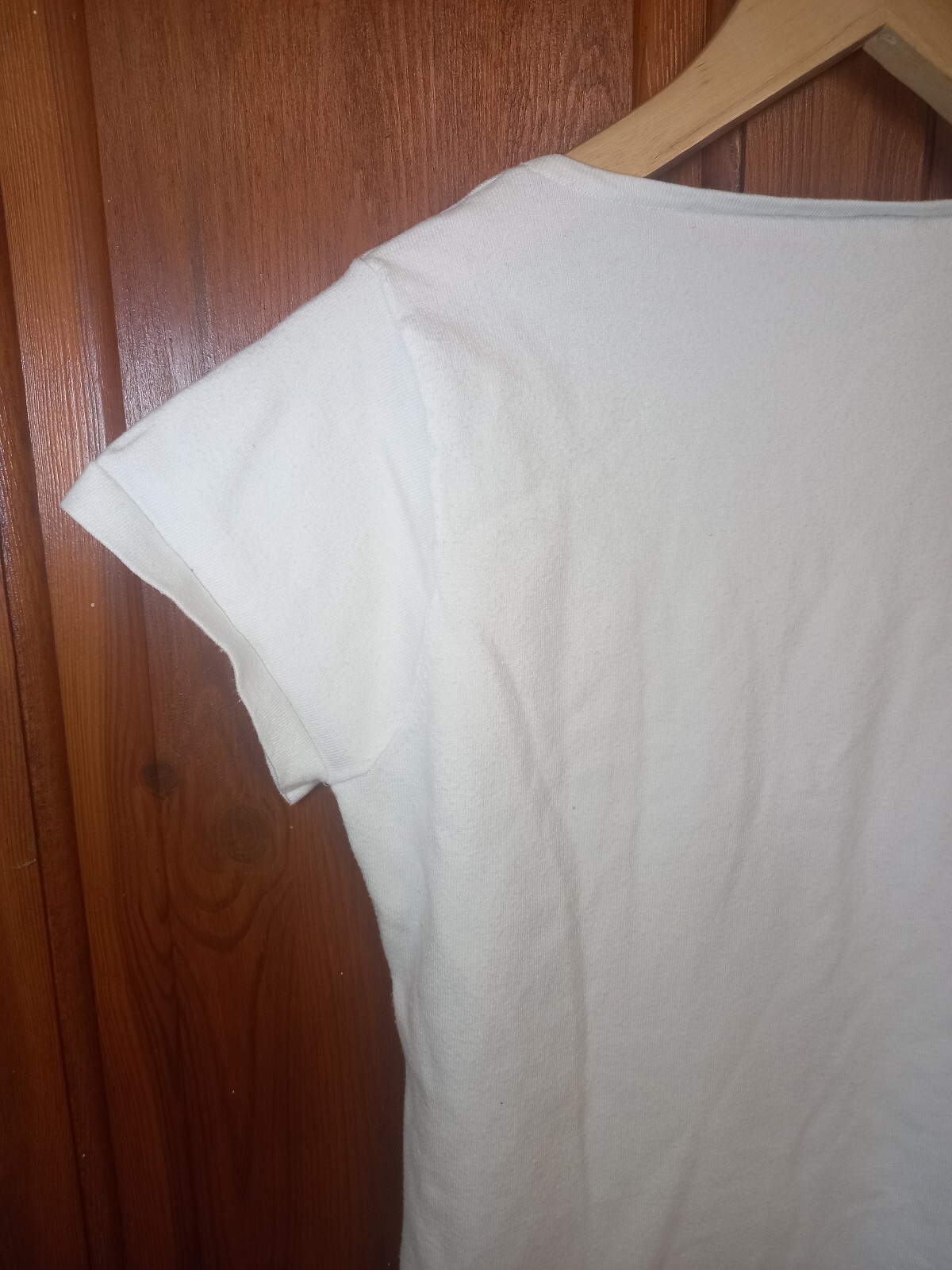 Phase Eight V Neck Leticia Burnout Floral White & Grey Top Tee | Size UK 12