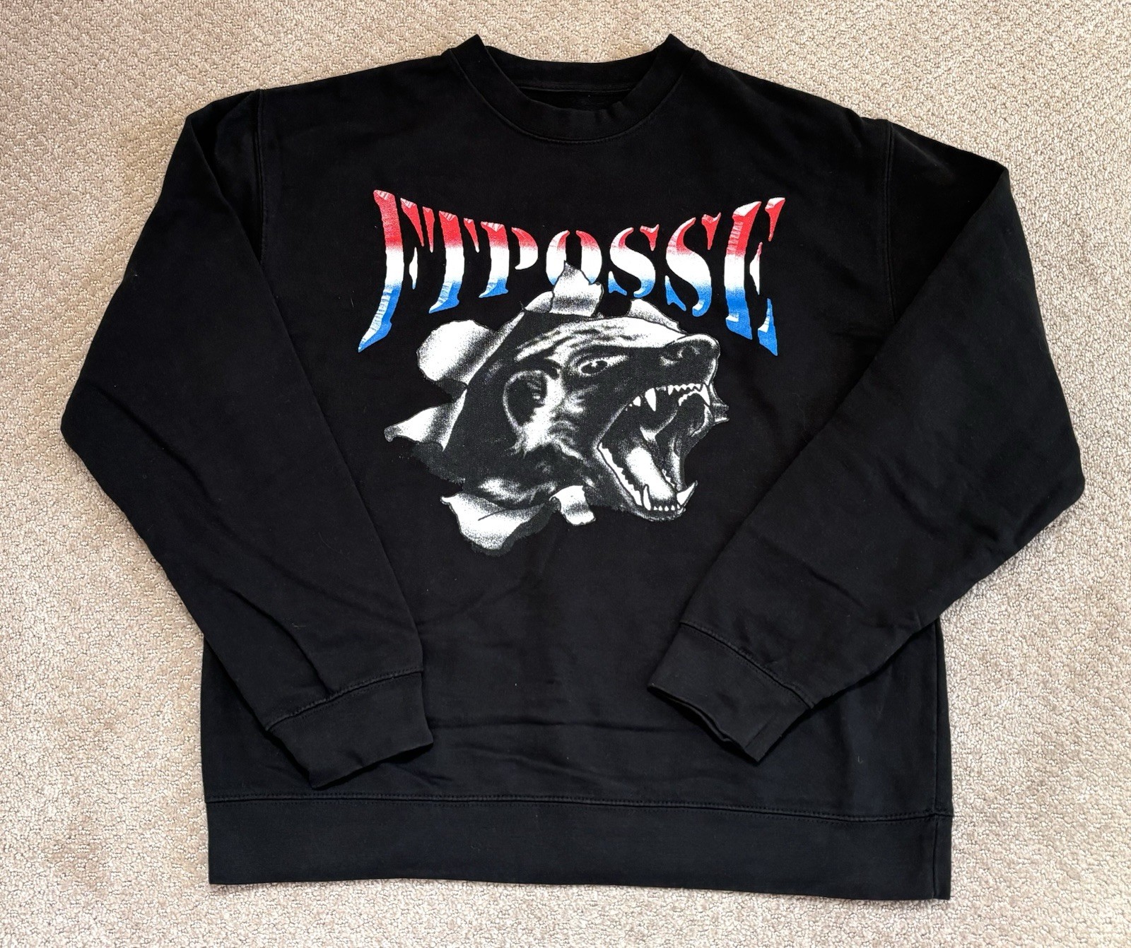 FTP FTPosse Crewneck Sweatshirt Beware Of FTP Men’s Size L
