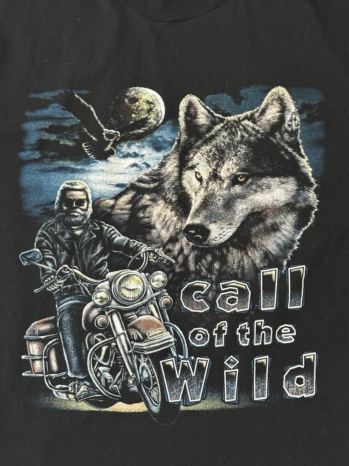 Vintage Call Of The Wild Motorcycle T Shirt Men’s Medium 90’s Biker Harley USA