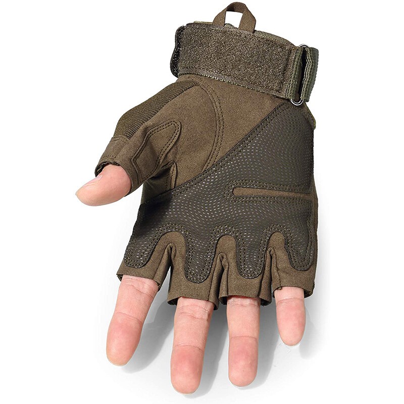 Fingerless Tactical Half-Finger Gloves for Motorcycle Driving Cycling Outdoor