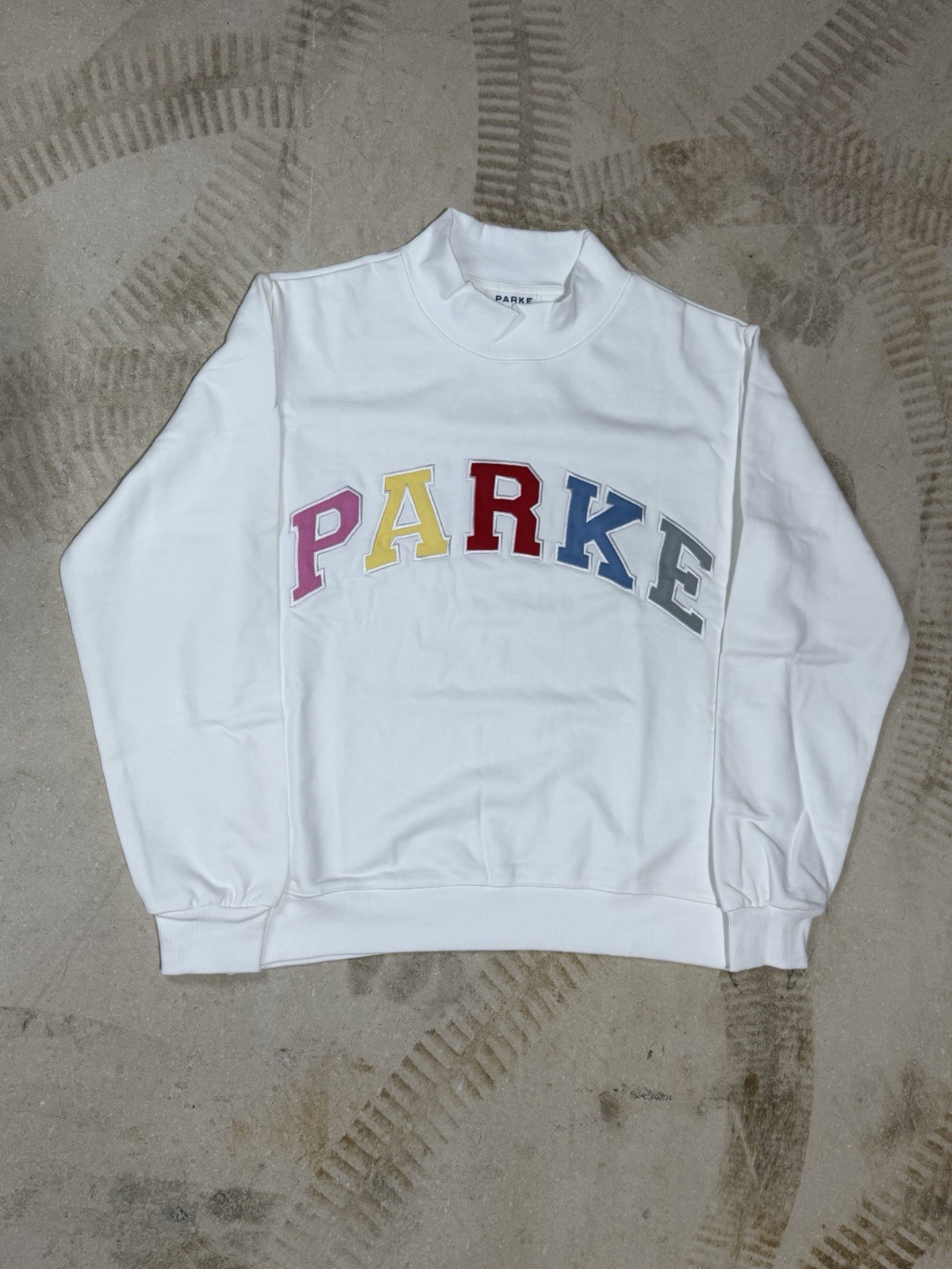Parke Women Varsity Mockneck Fleece Summerland Multi-Color Brand New S/M