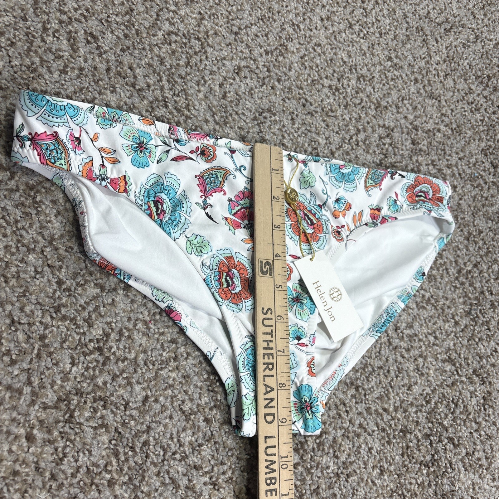 Helen Jon Classic Hipster Bikini Bottom Bali Hai Size Large NEW MSRP $69