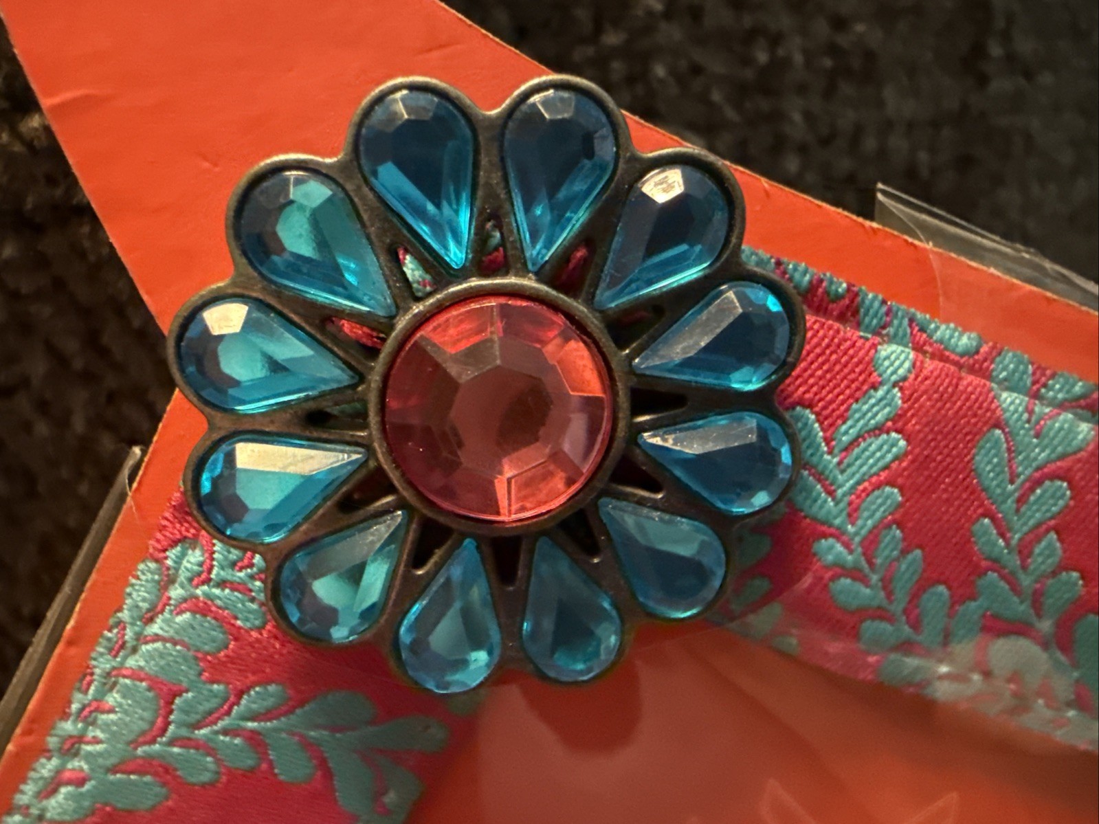 Lindsay Phillips Switchflops Interchangeable Straps Jasmine Pink Blue Sz S NEW