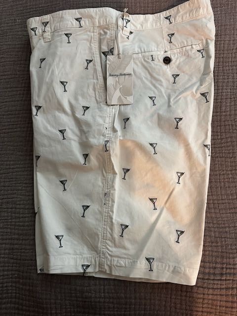 TOMMY BAHAMA MIX MASTER 569 CONTINENTAL MEN’S SHORTS MARTINI GLASSES MULTISIZE