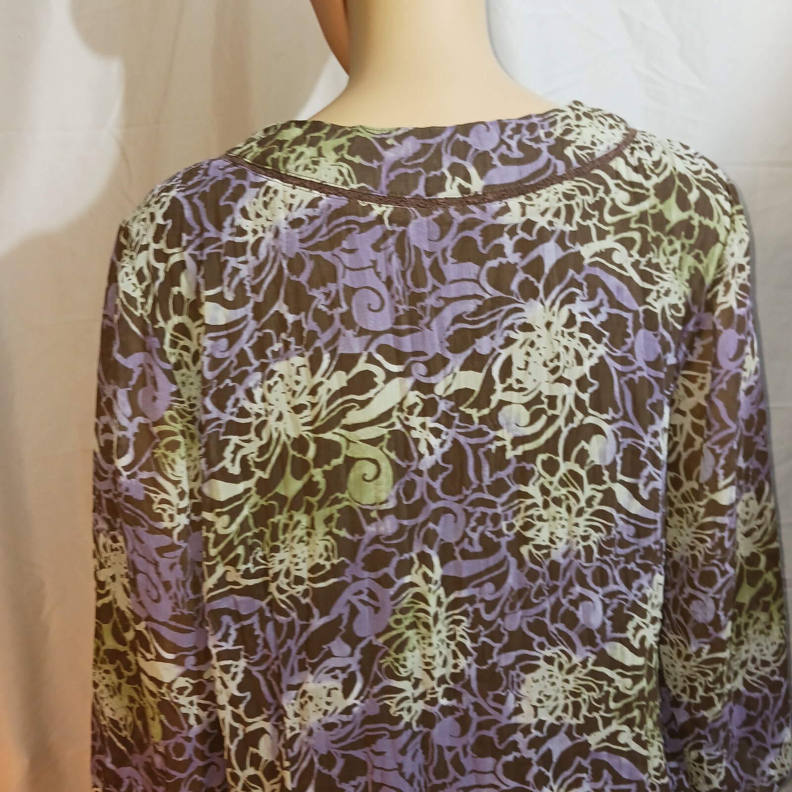 Axcess Blouse Women’s Size 1 Multicolor 3/4 Sleeve by Liz Claiborne EUC