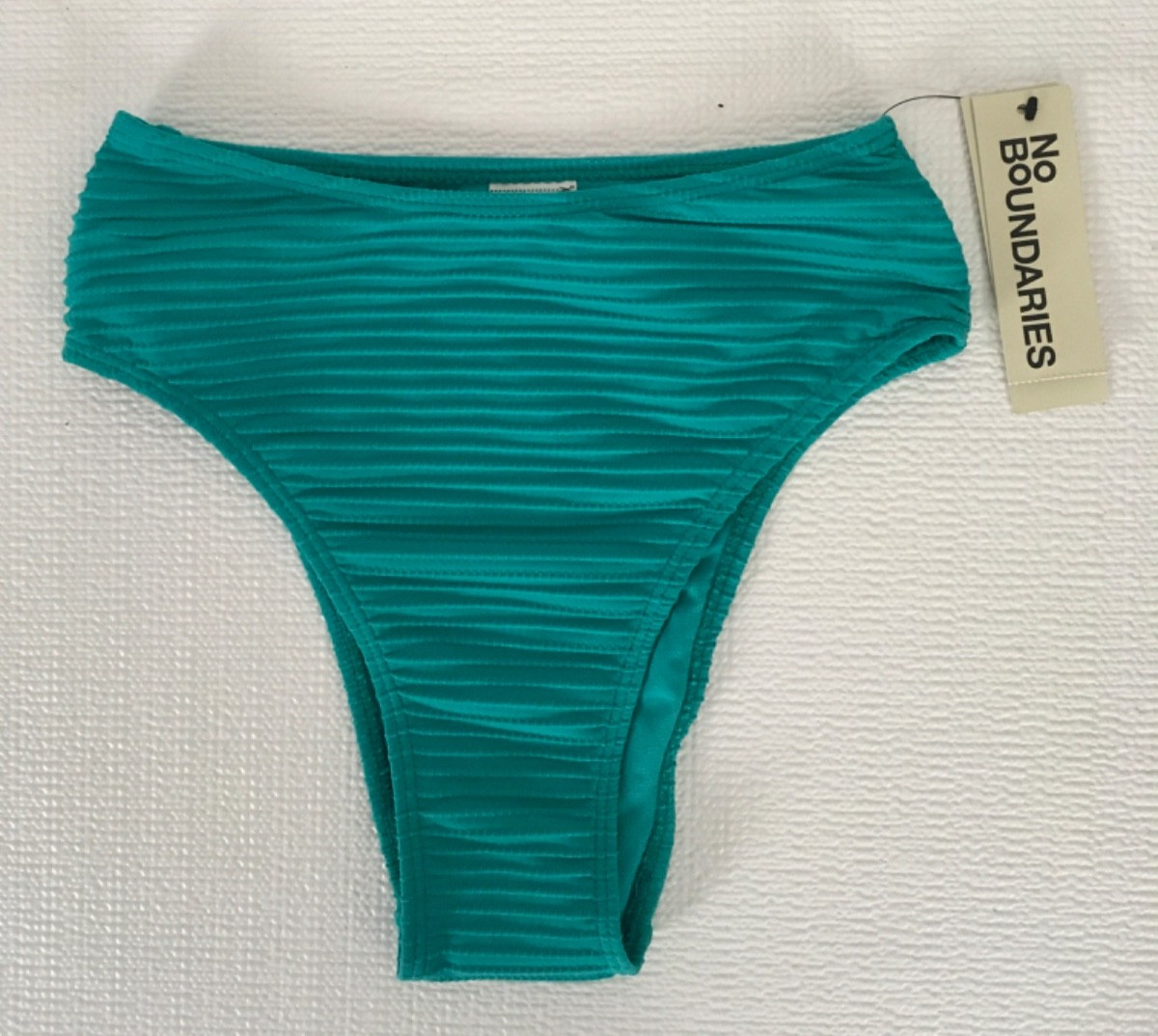 No Boundaries Bikini Bottoms Size XXS 00 Green Cheeky High Leg High Waist New