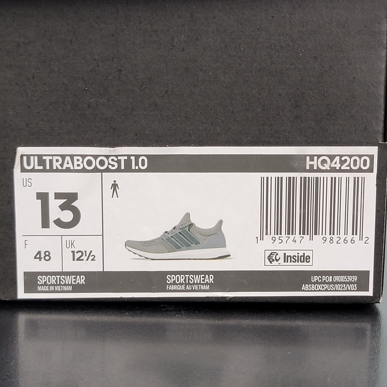 Adidas Ultraboost 1.0 DNA Men’s Size 13 Running Shoes Gray Athletic Sneakers