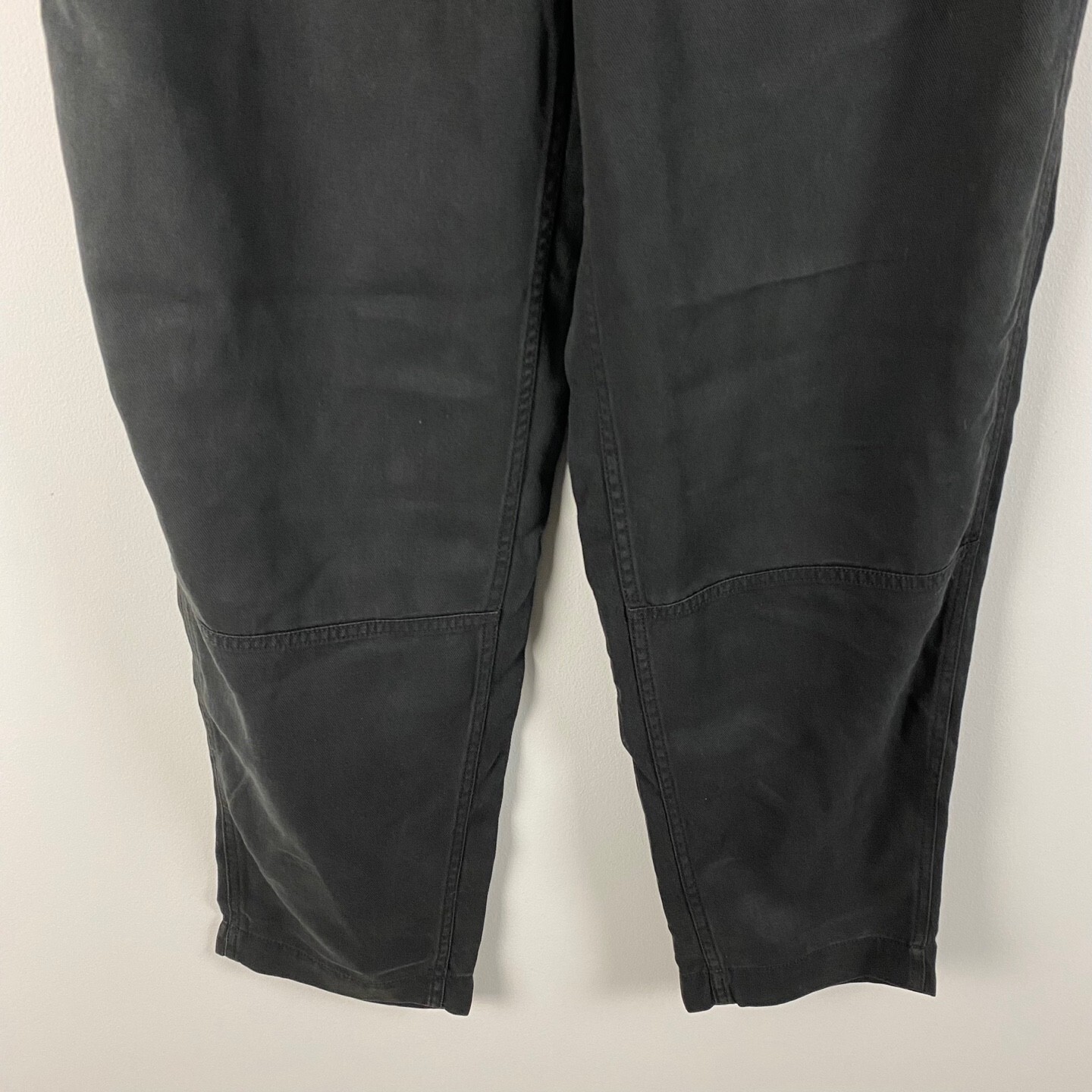 Everlane The Relaxed Chino Straight Leg Pant Womens 2 Black Soft High Rise
