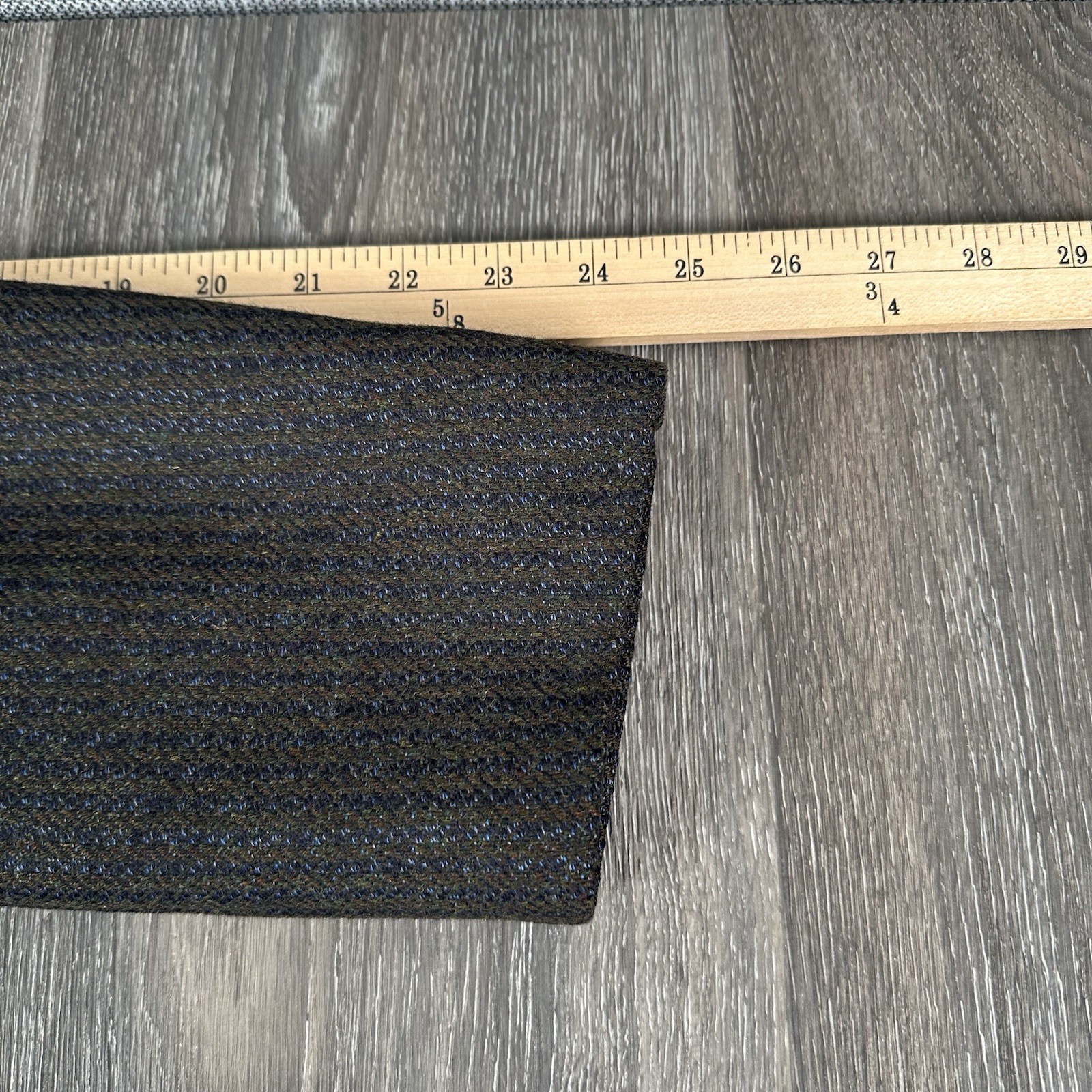 Kroon Sport Coat Mens 42L Brown Striped Tweed Wool Cashmere 2 Button Suit Jacket