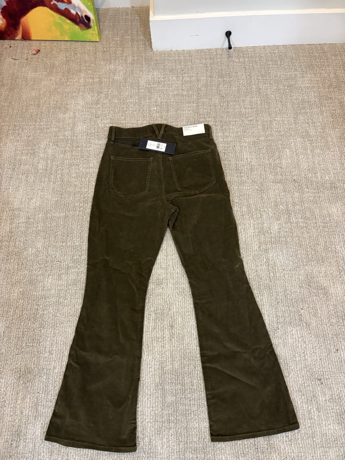 NWT Veronica Beard – Carson High Waist Ankle Flare Leg Pants