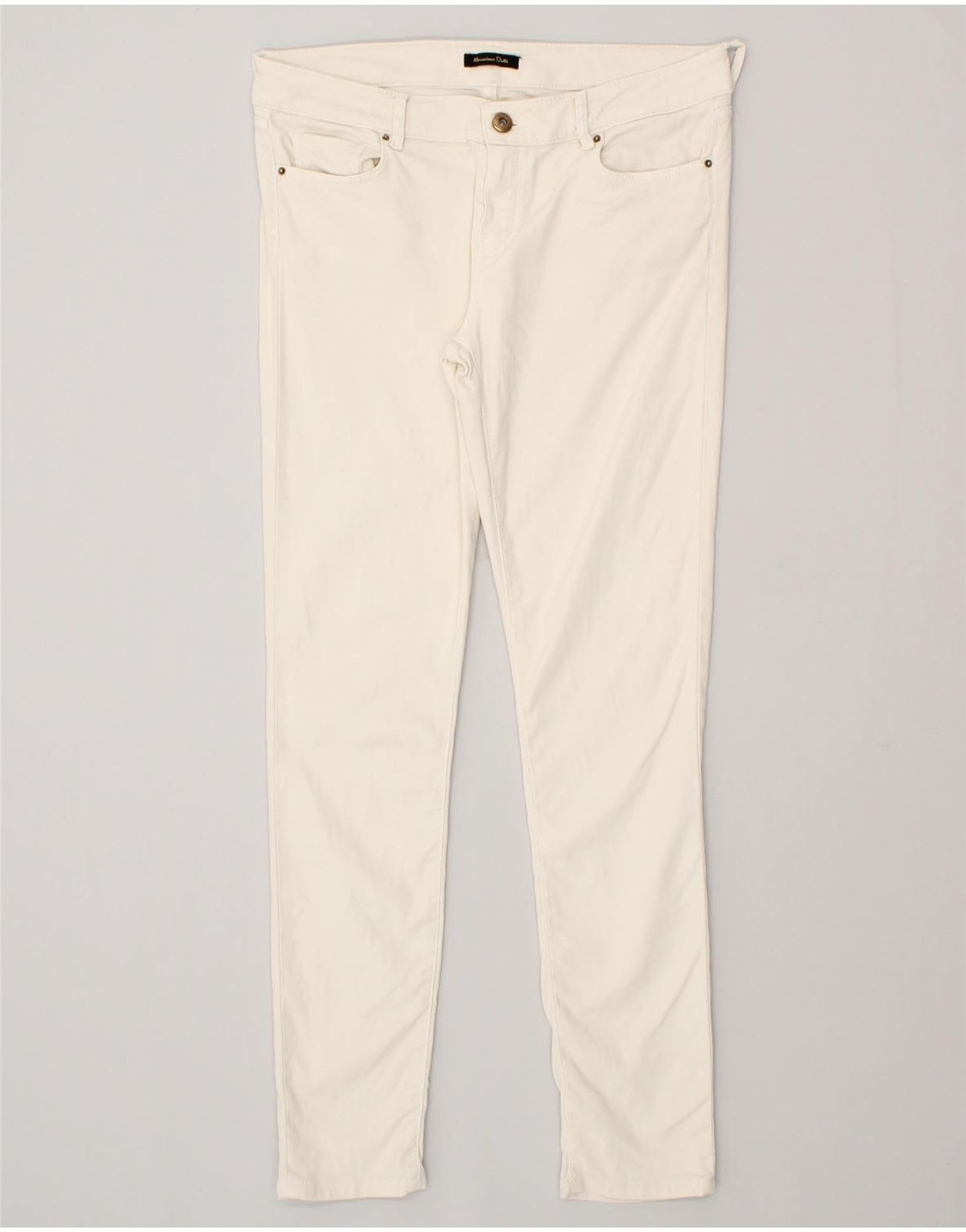 MASSIMO DUTTI Womens Skinny Jeans EU 40 Medium W30 L28 Off White Cotton AT11