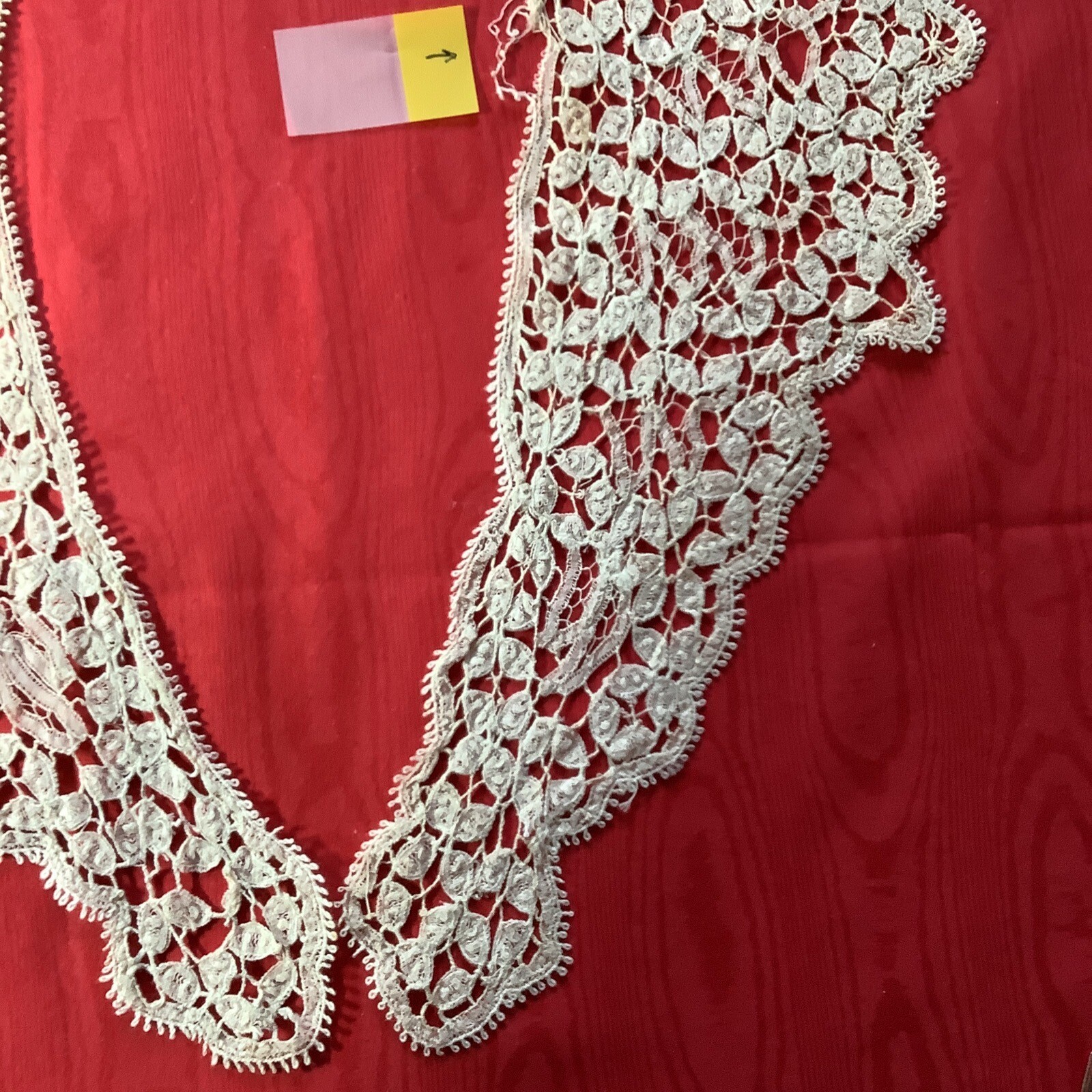 Antique Crochet/Tatted Collar in ECRU