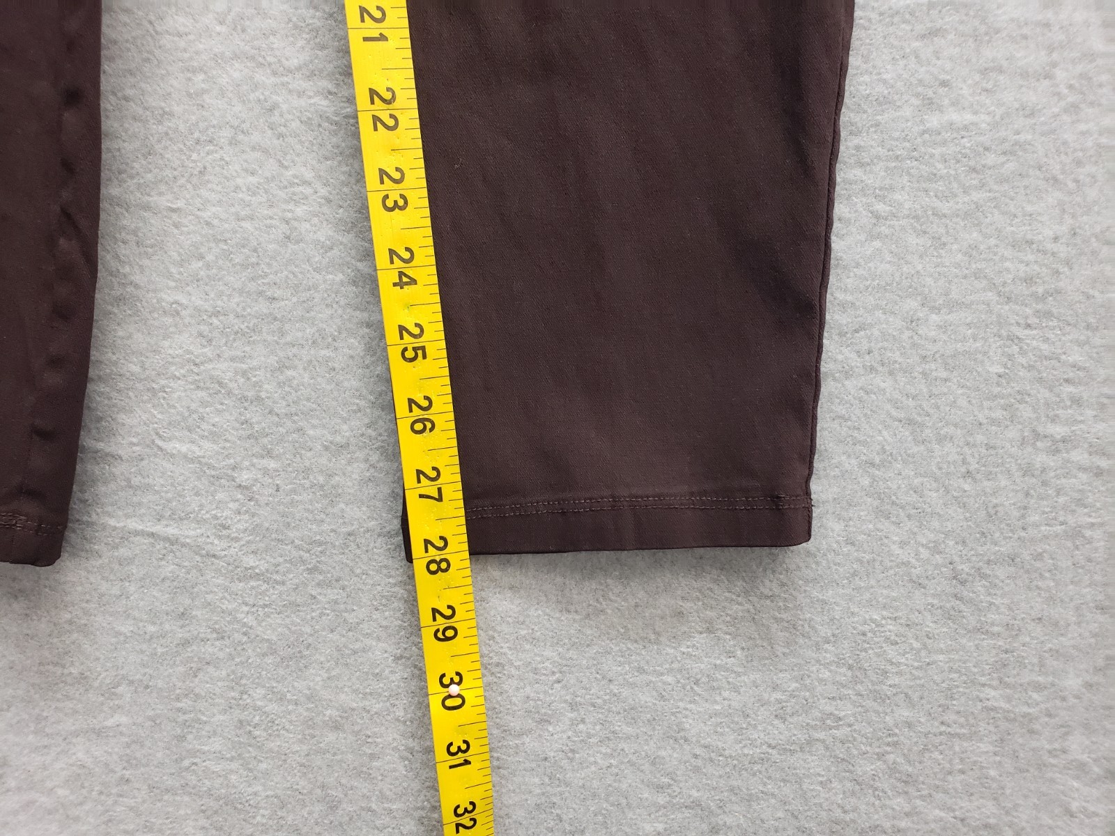 89th & Madison Women Pant 10 Brown Straight Leg High Rise Stretch Casual Career