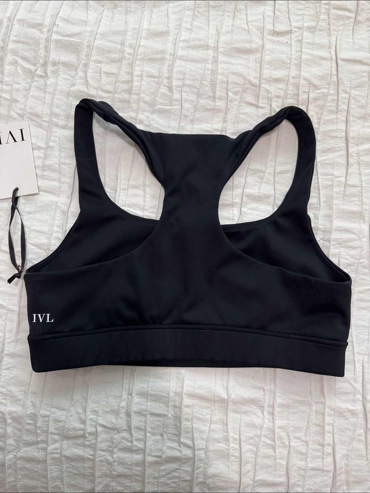 IVL Collective Black Lace-Up Racerback Sports Bra & High-Waisted Legging Set