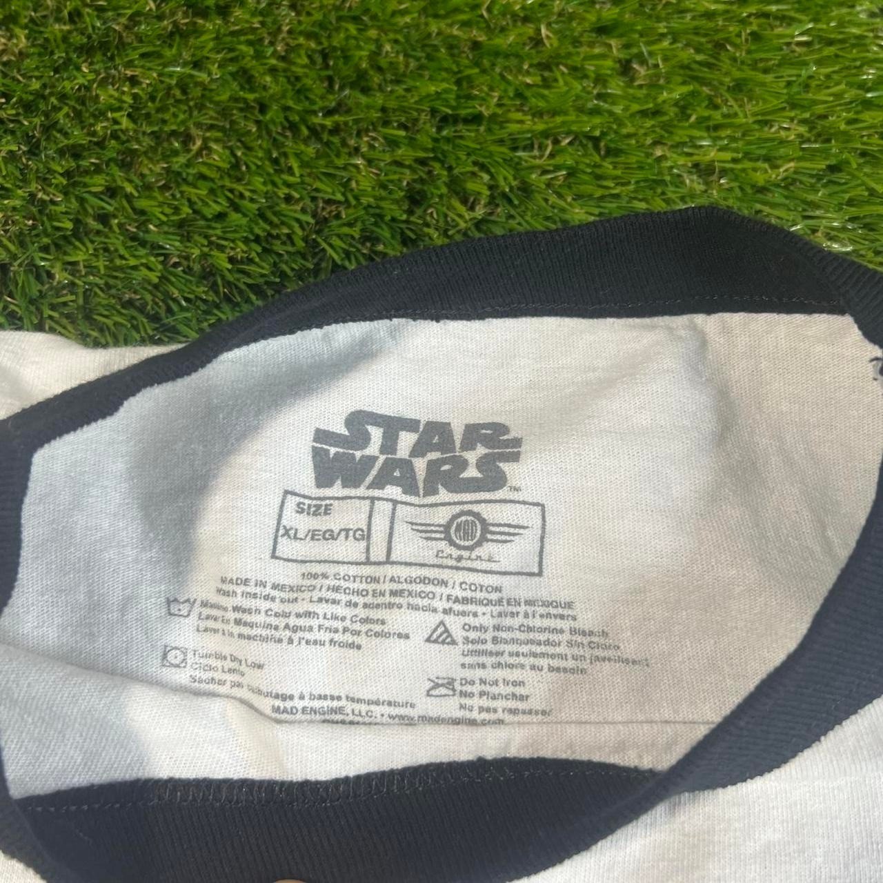Star Wars Han Solo Chewbacca Ringer T Shirt XL Retro Movie Graphic Tee