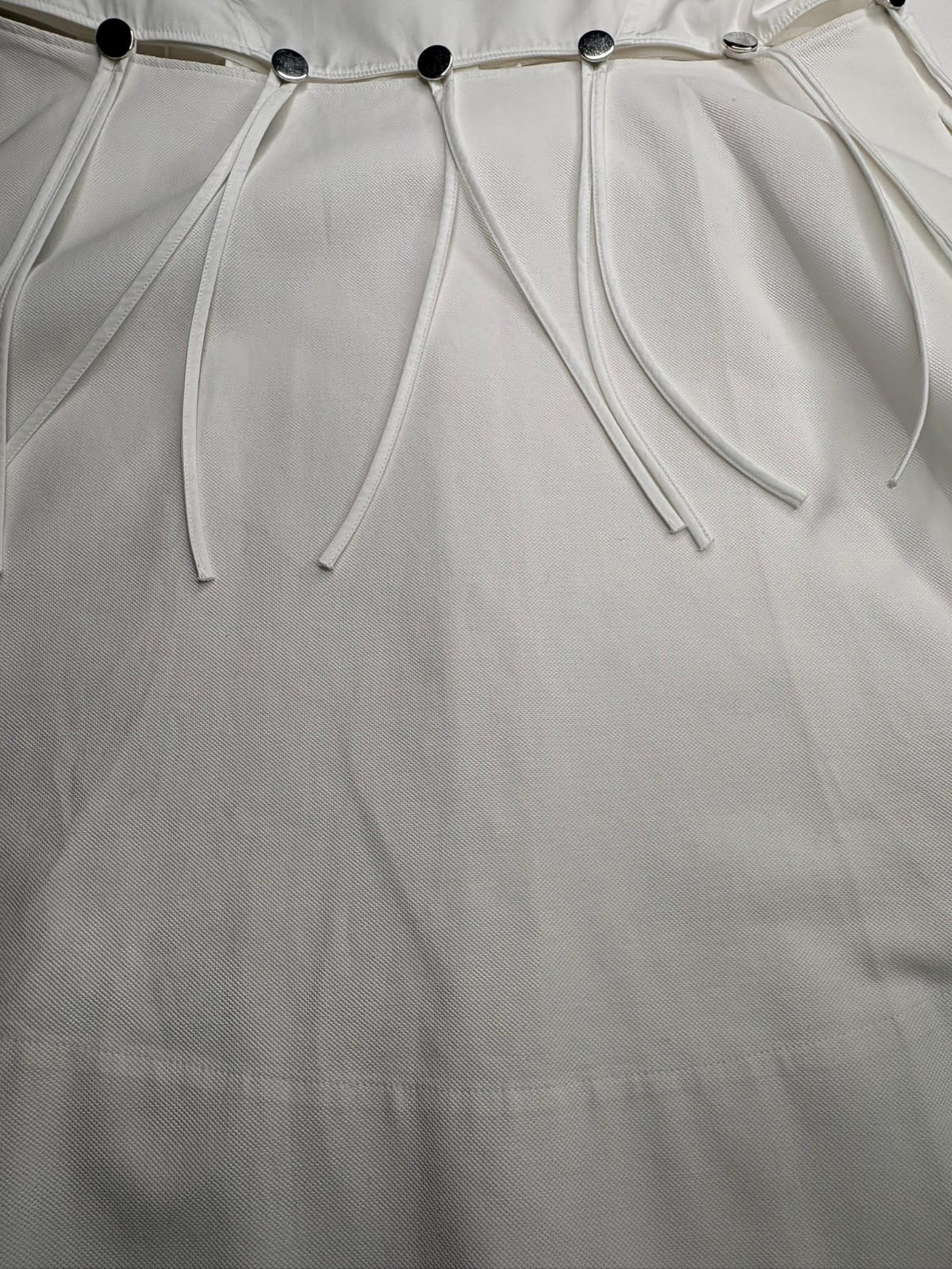 Alexander Wang Cotton Poplin Shirtdress White Size 10 Buttoned Cutout