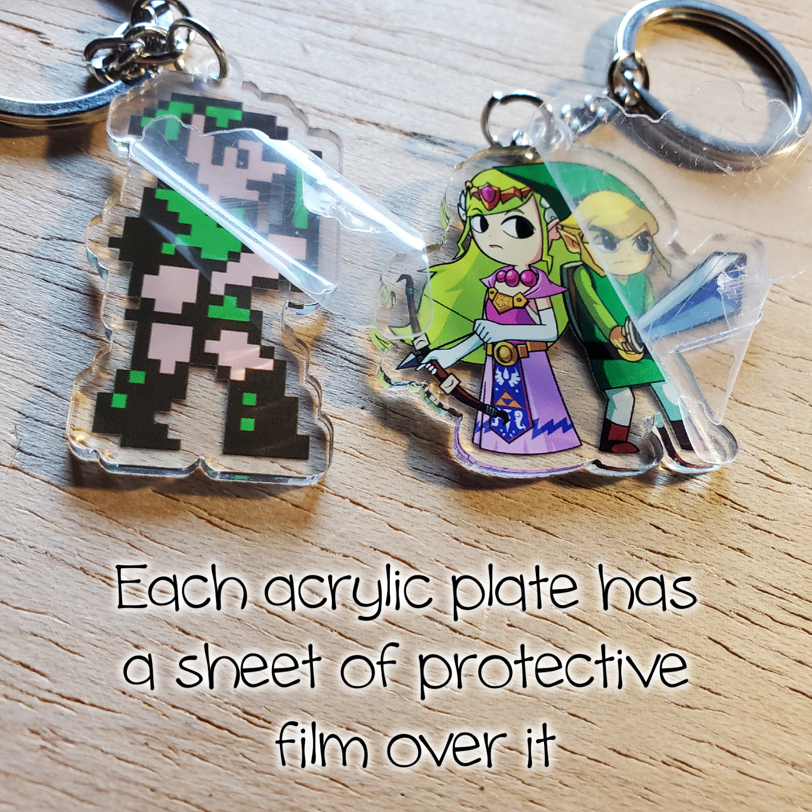 Acrylic Nintendo keychains / Mario Yoshi Link Zelda Tyson Bowser Samus NES SNES