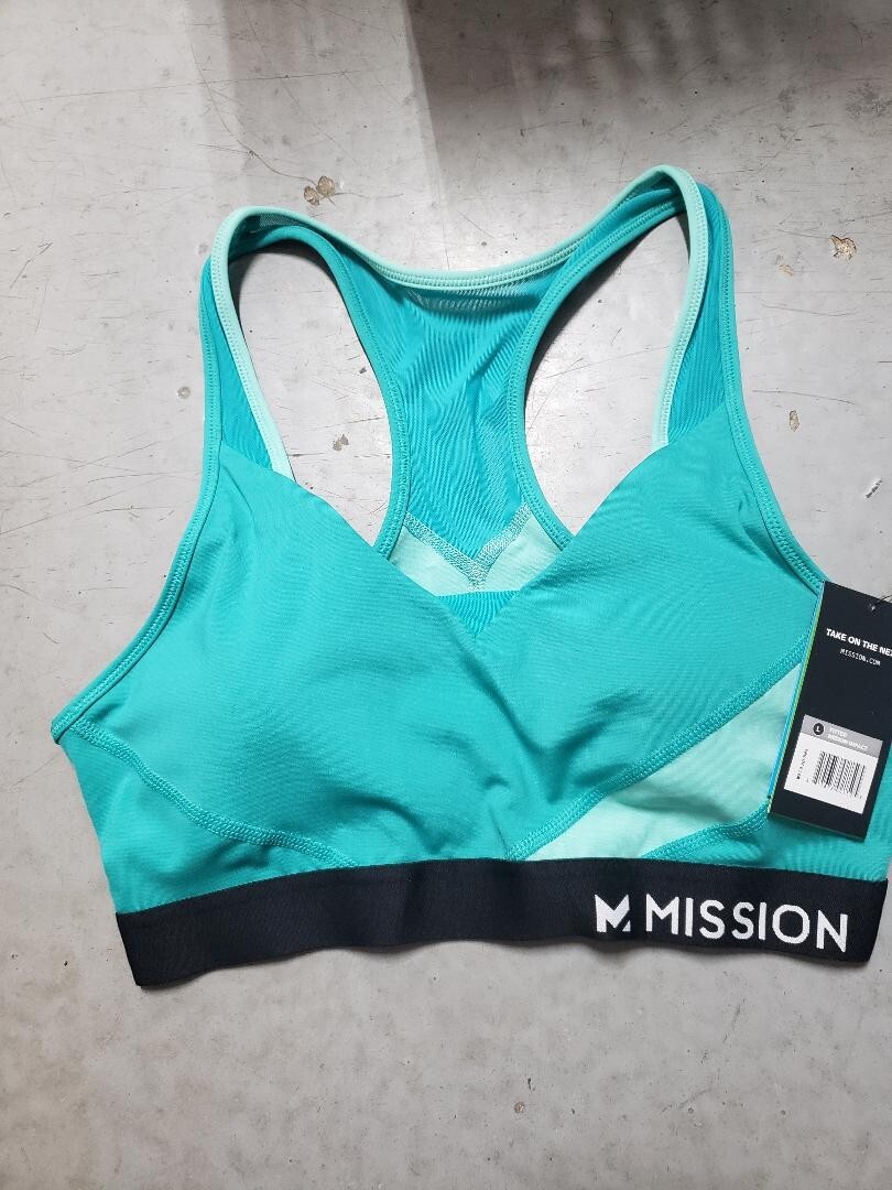 Mission Sports Bra VaporActive Celsius Crossback LARGE—X20