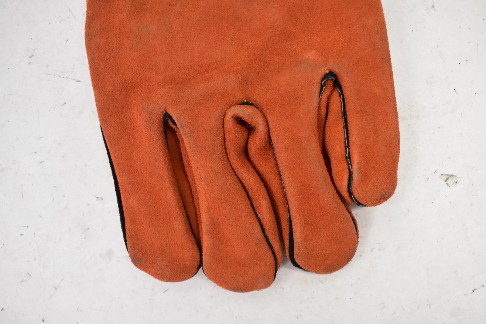 MCR Safety Red Ram 4720 Leather Welding Work Gloves Orange Aramid Fiber Gauntlet