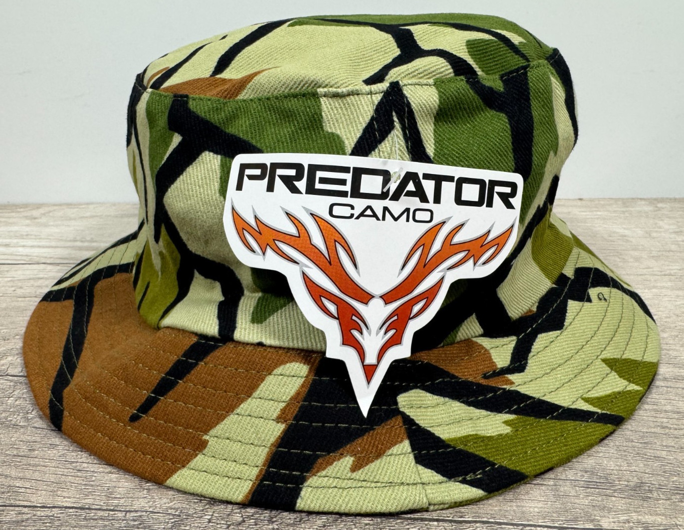 Predator Camo Cotton Hunting Boonie Sun Hat OSFM Spring Green 3D Brown Deception