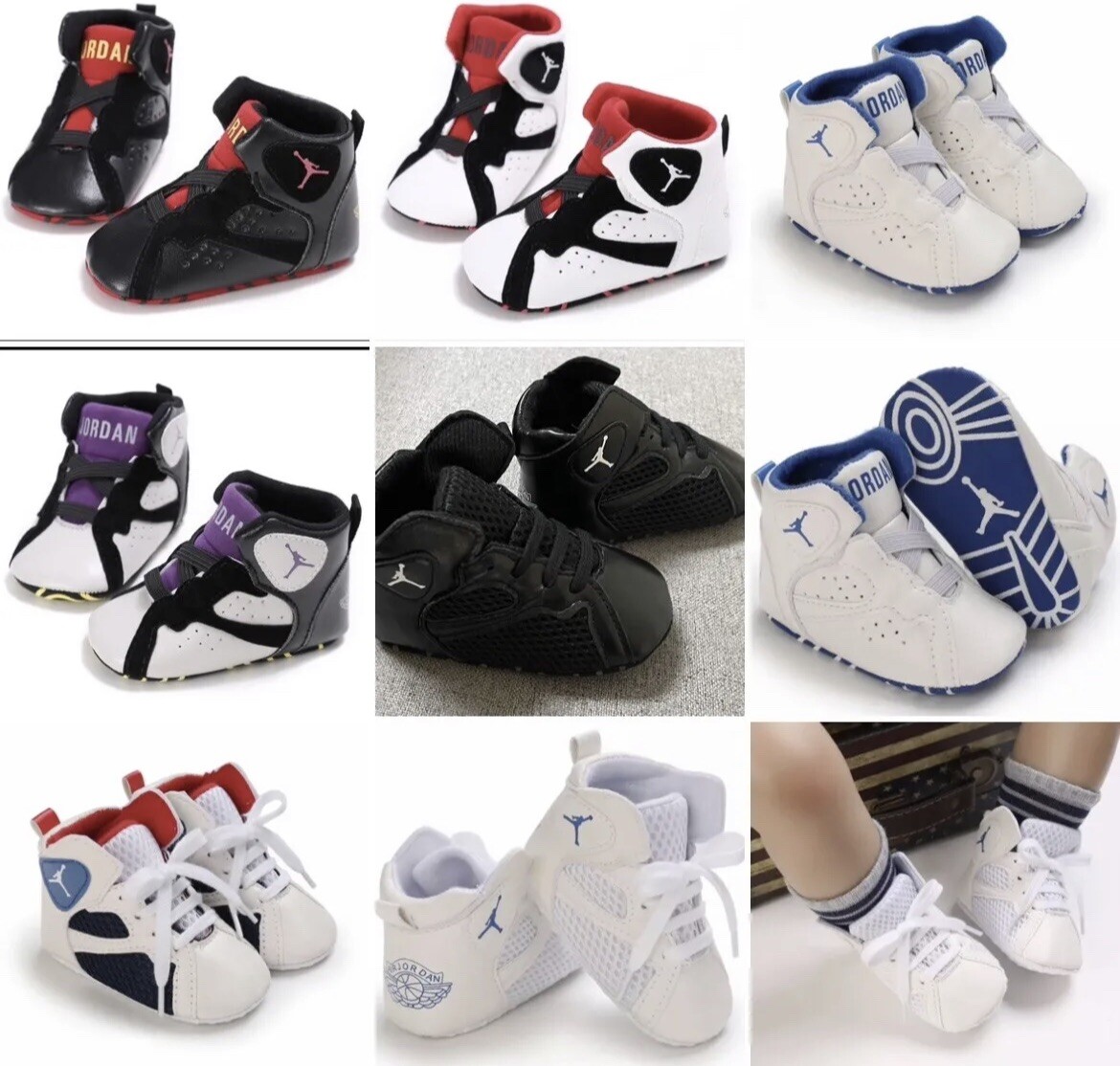 Baby Soft Sole Shoes Size 1 Ages 0-12 Months. Bundle Deal 7 Pairs for $70