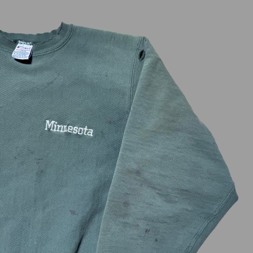 Vintage 90s Champion Reverse Weave Minnesota Embroidered Sweatshirt USA Made XL