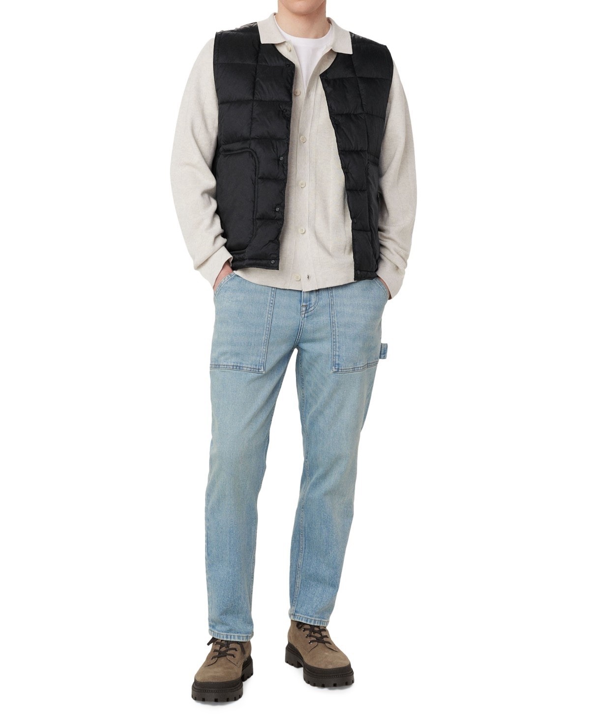 $129 Frank and Oak Men’s Aero 3.0 Size XXL Packable Liner Vest – Black