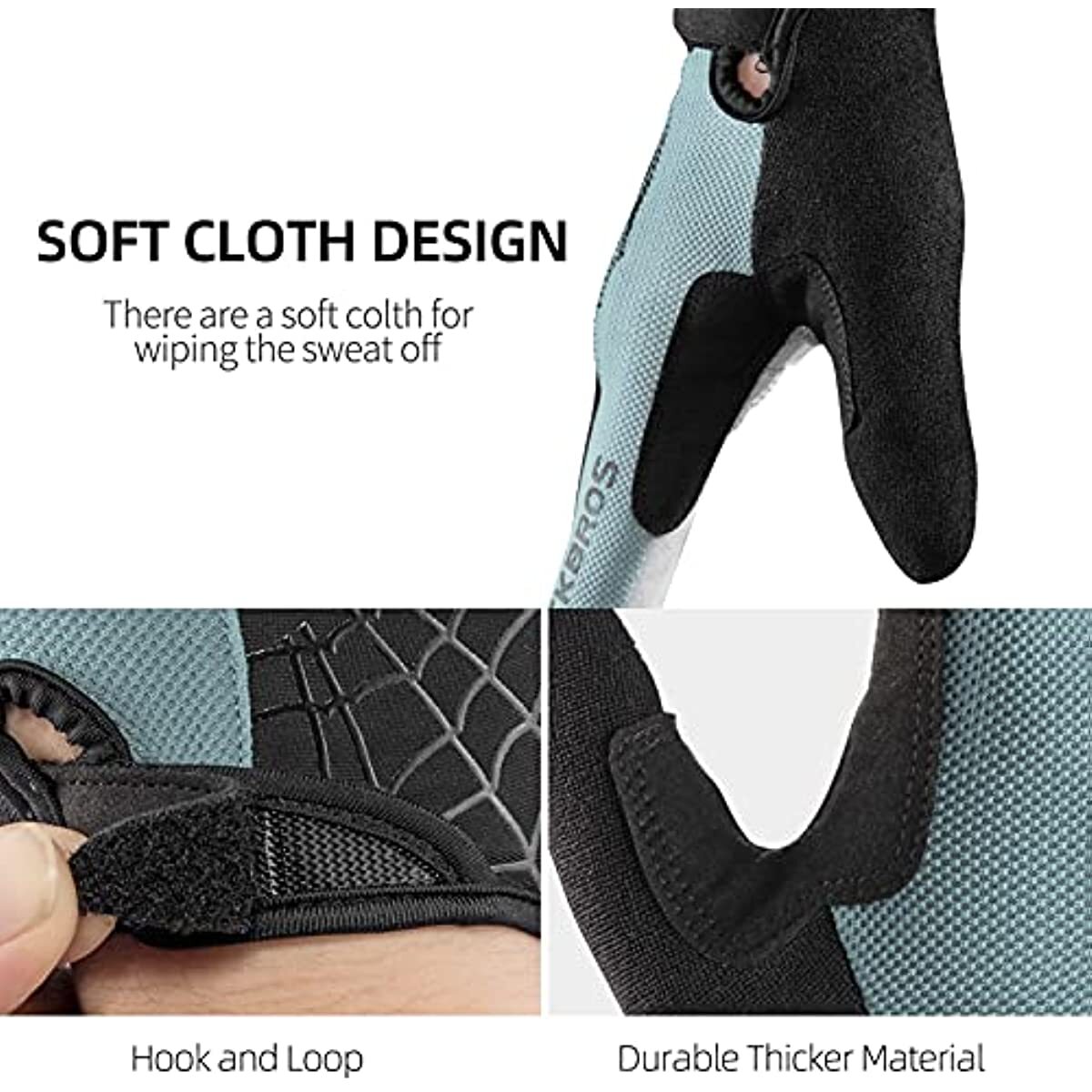 ROCKBROS Cycling Gloves Touchscreen Full/Half Finger Gel Pad Mountain Bike Glove