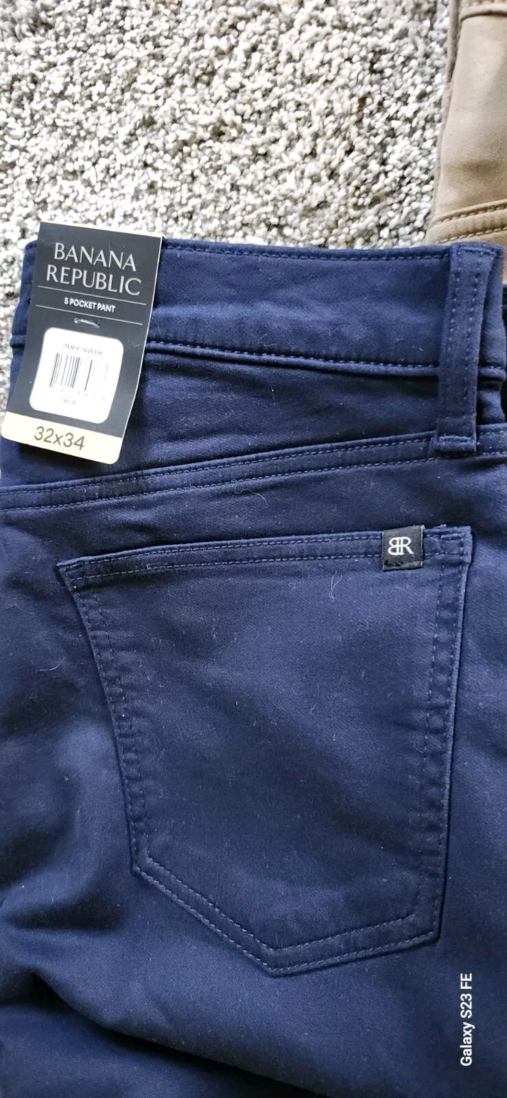 NWT Mens Banana Republic 5 Pocket Slim 98% Cotton BLUE BLACK TAN 30-40”