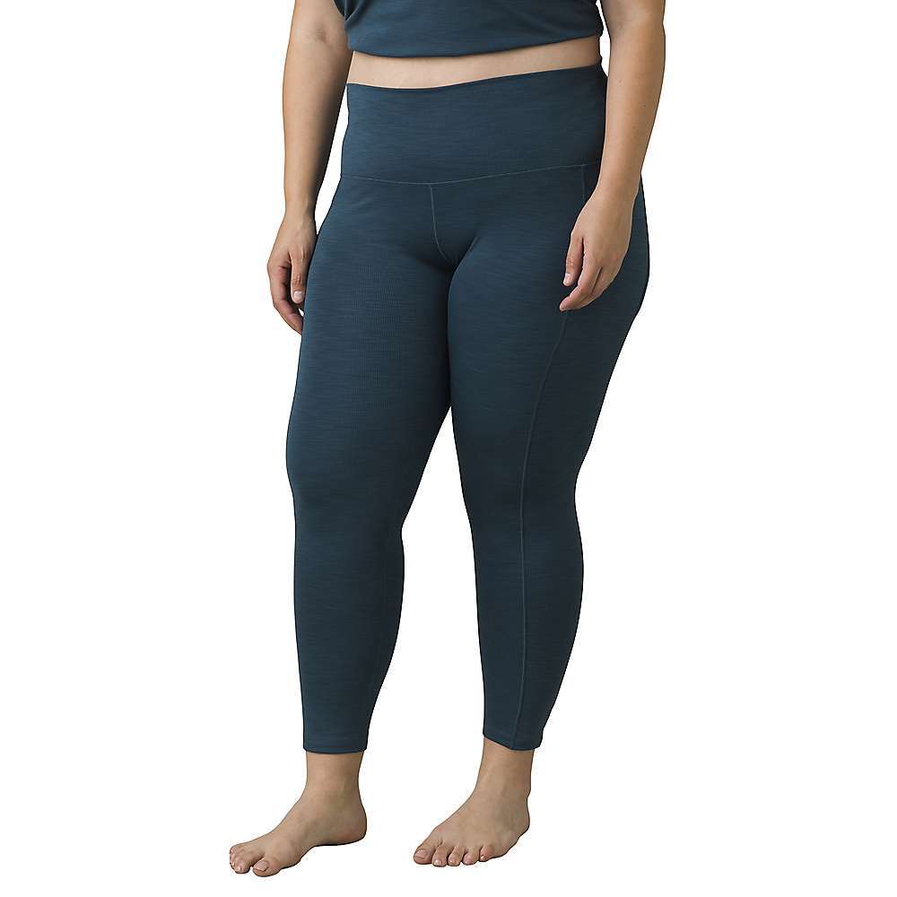 PrAna Becksa 7/8 Legging Bluefin Heather Womens 3X Reg Moisture Wicking Yoga NWT