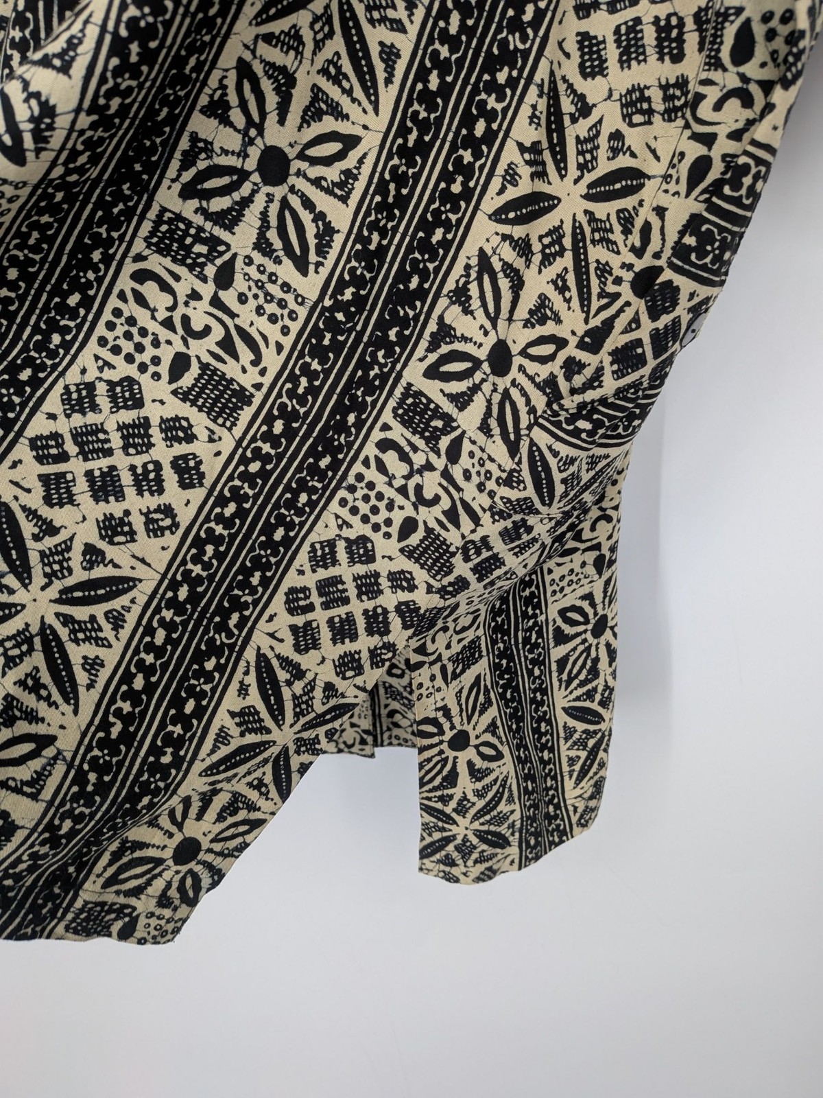 Vintage Handmade Batik Tunic Top Bohemian Hippie Resort 90s Oversized One Size