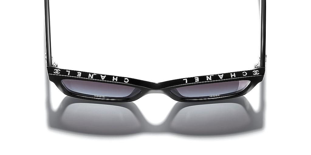 CHANEL CH5417 C501/S8 Polarized Square Sunglasses Black Gray Gradient
