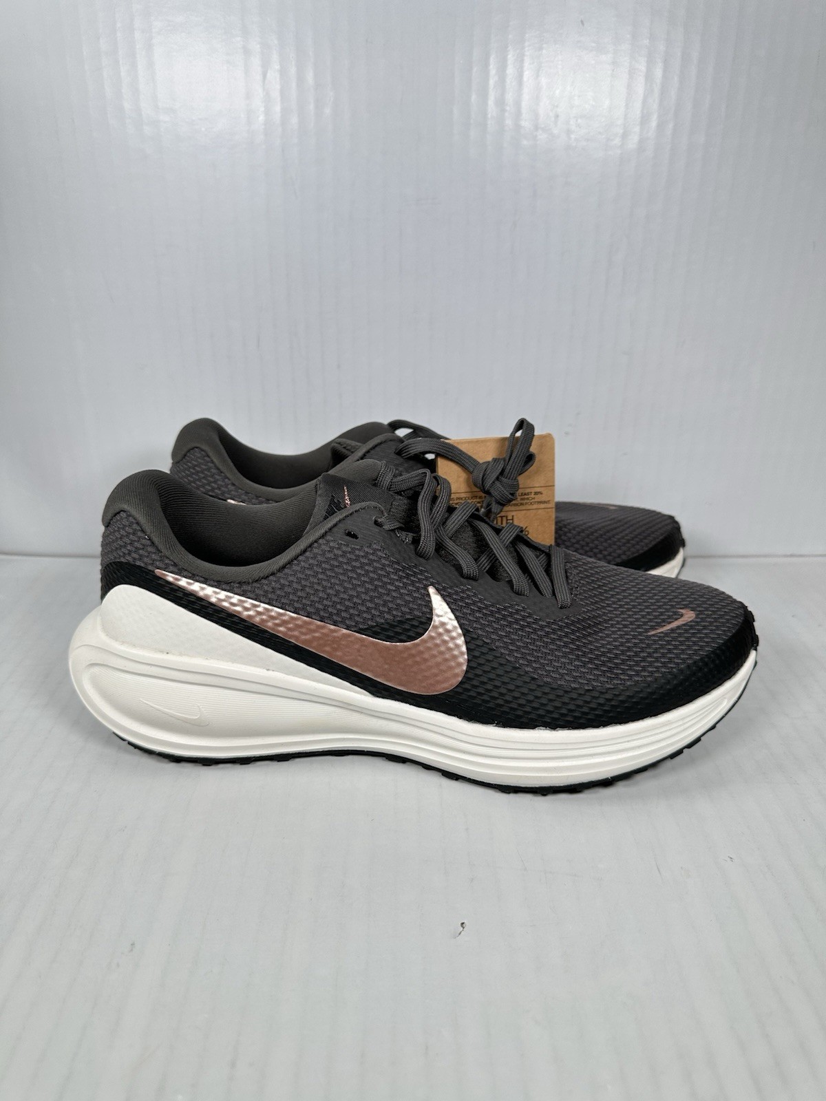 Size 8 Nike Revolution 8 Ash Black Womens Shoe Athletic Running HJ8485-200 NEW