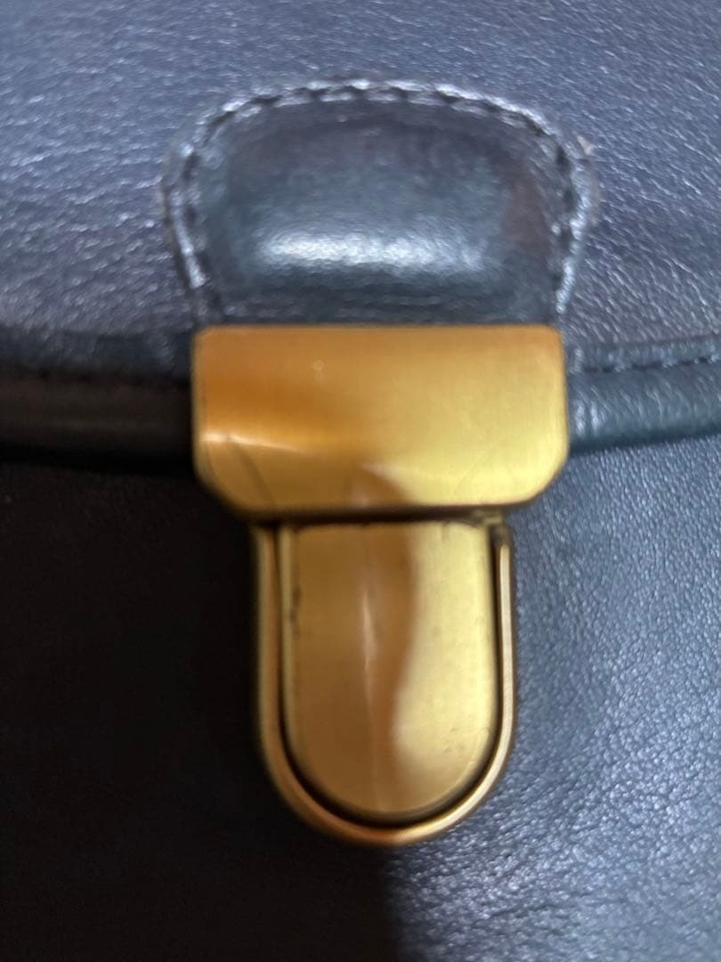 Vintage Coach 9912 Jackson Bucket Navy GLOVE TANNED LEATHER Made in USA Pre-1994