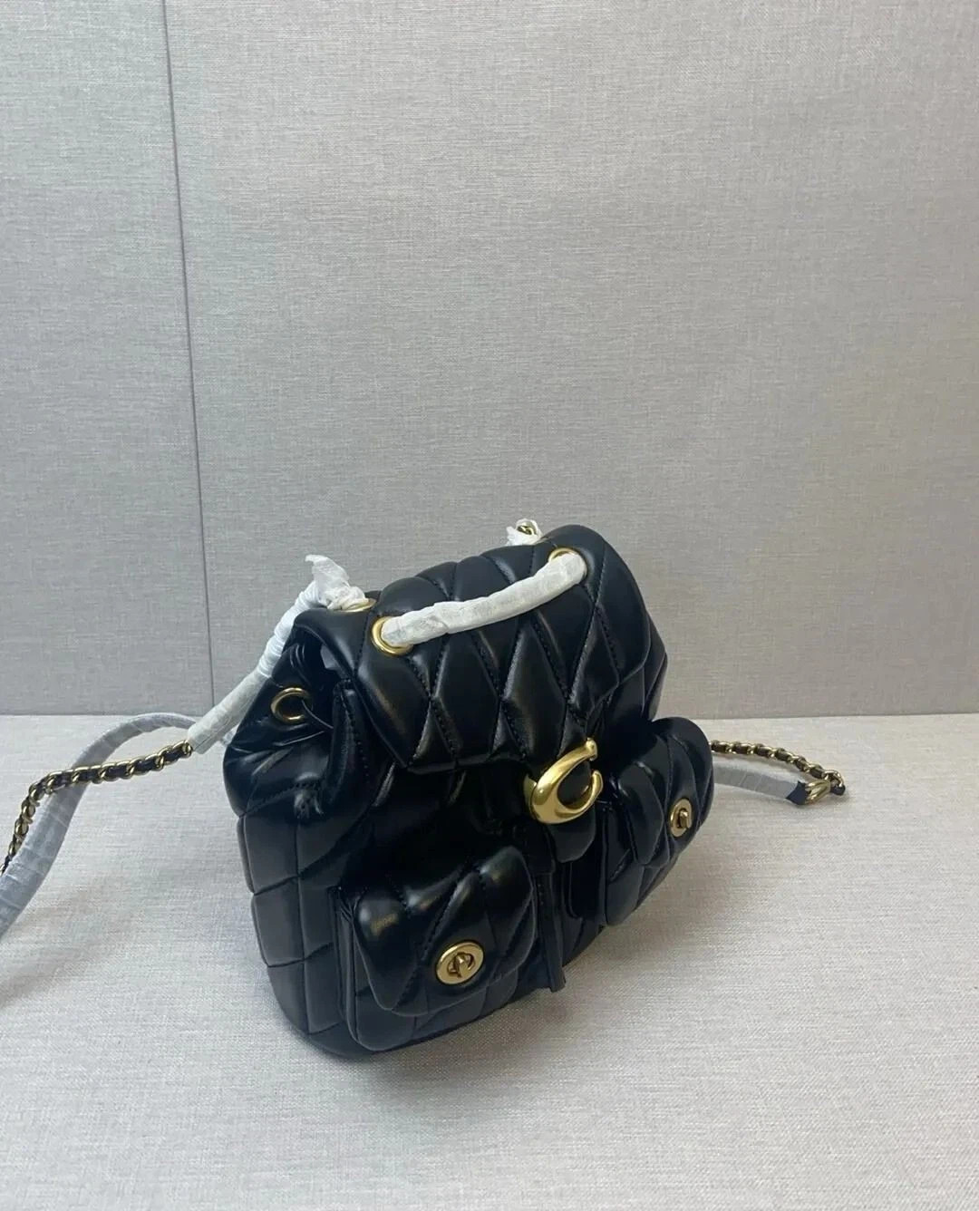 Coach Tabby Backpack Quilted CU076 Black