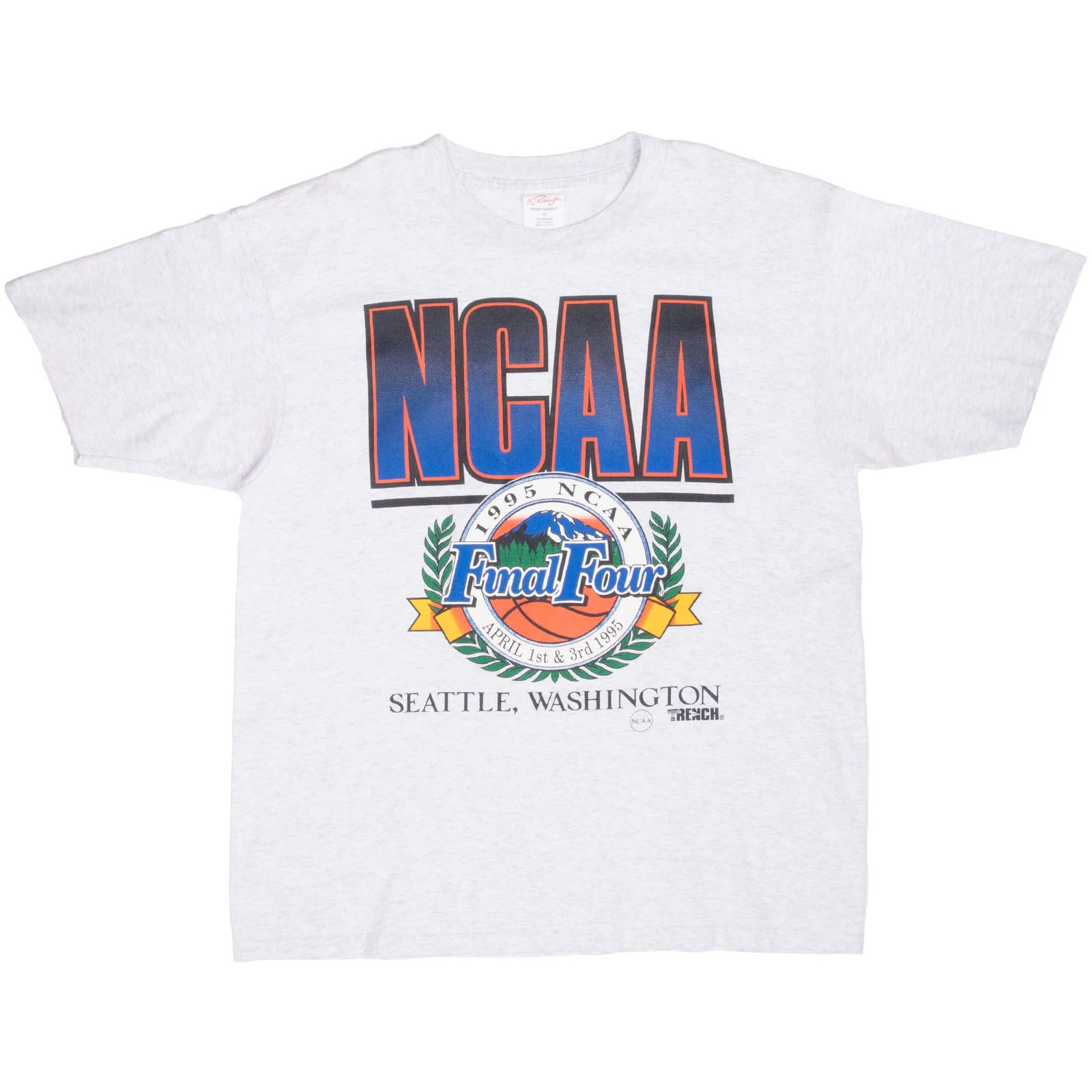 VINTAGE NCAA FINAL FOUR BASKETBALL SEATTLE 1995 TEE SHIRT XL MADE IN USA