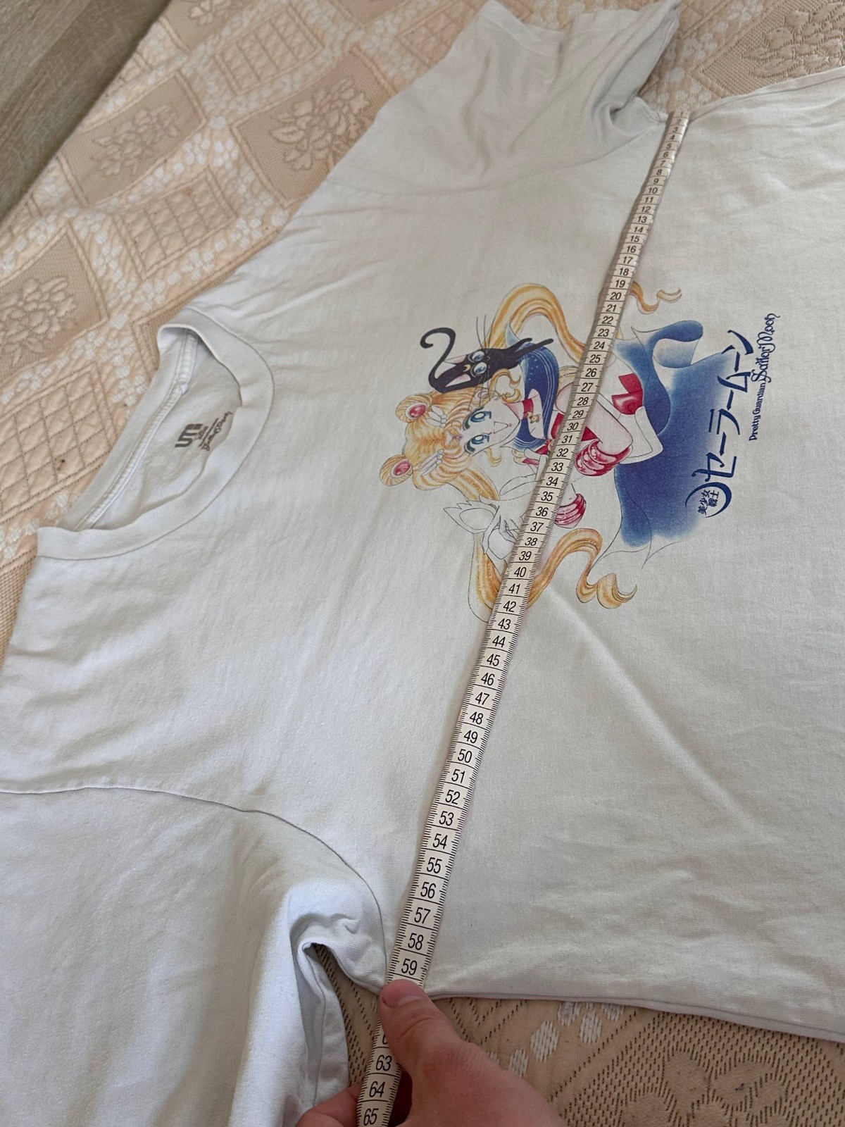 Sailor Moon Uniqlo Anime Manga Tokyo Japan Movie T Shirt Mens Size M White