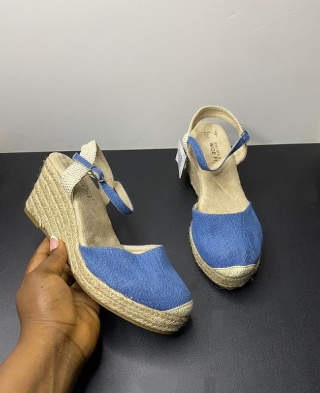 women primark heels blue textile 39