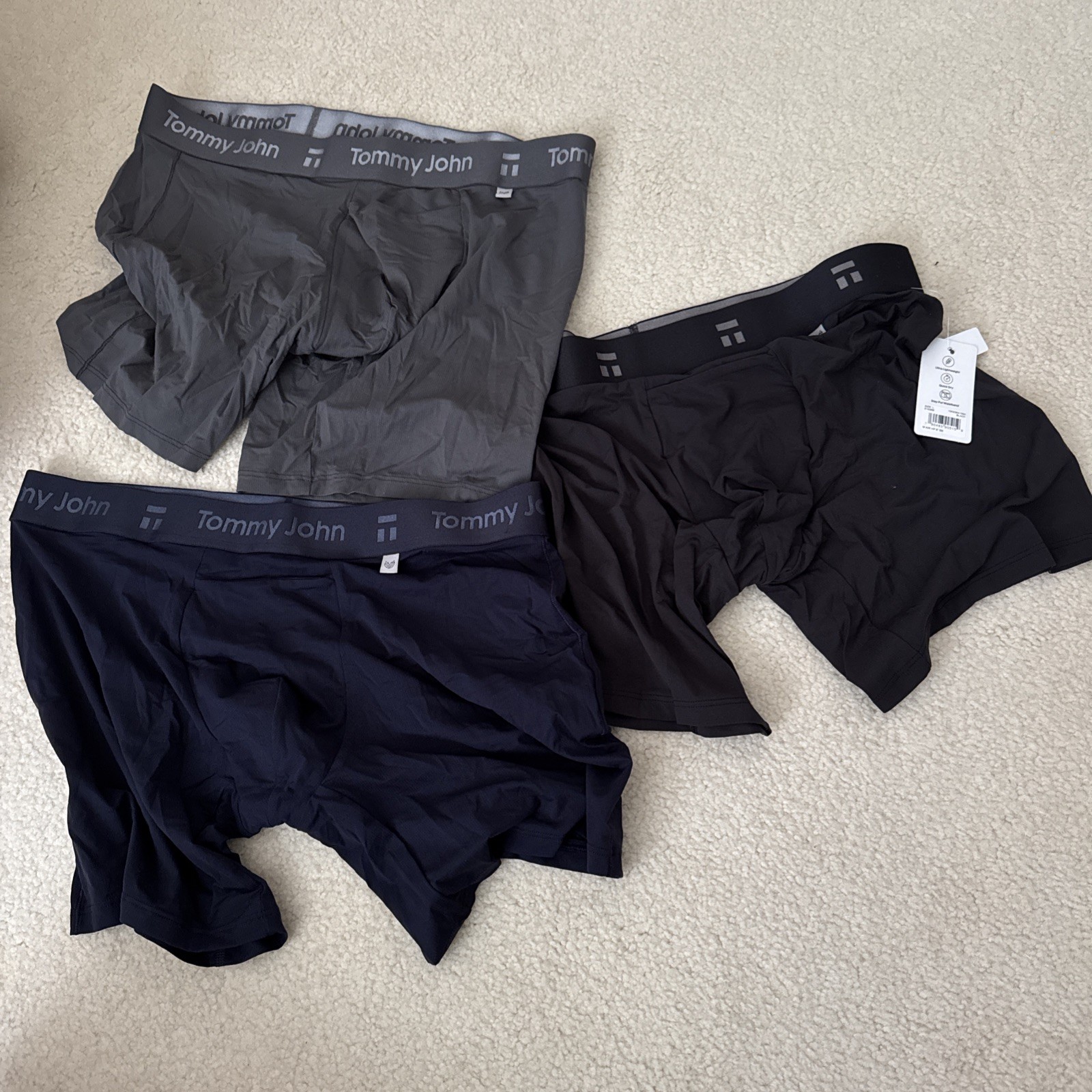 Tommy John AIR Hammock Pouch 6 In 3 pack Boxer Briefs Sz Large