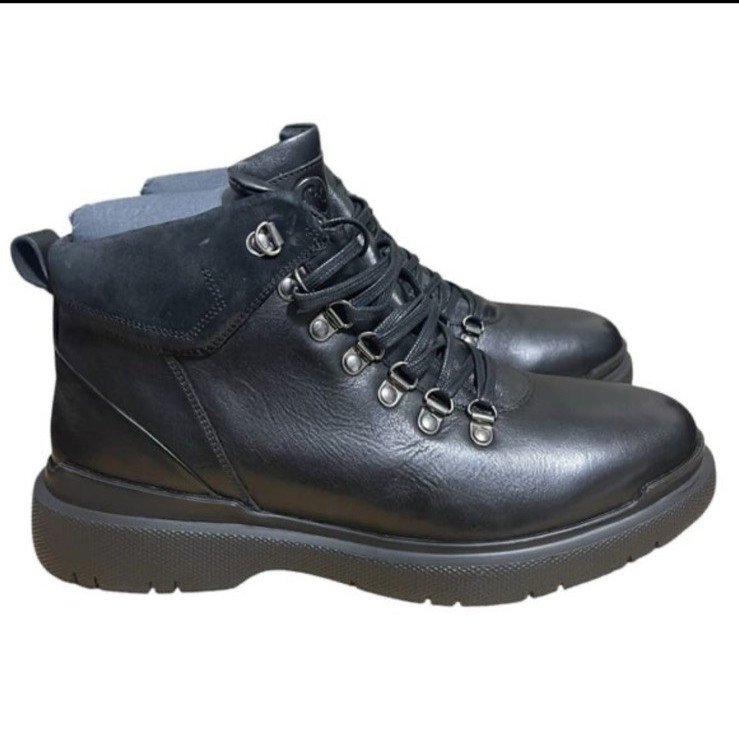 Thomas & Vine Sherman Leather Water Resistant Black Comfort Foam Boots sz 10 NIB