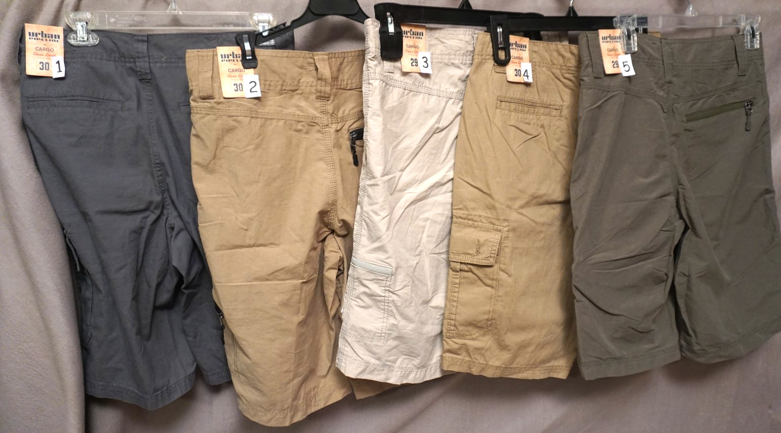 Urban Pipeline Cargo Short Sizes 29 & 30 Varies Colors Brand New w/Tag FREE SHIP