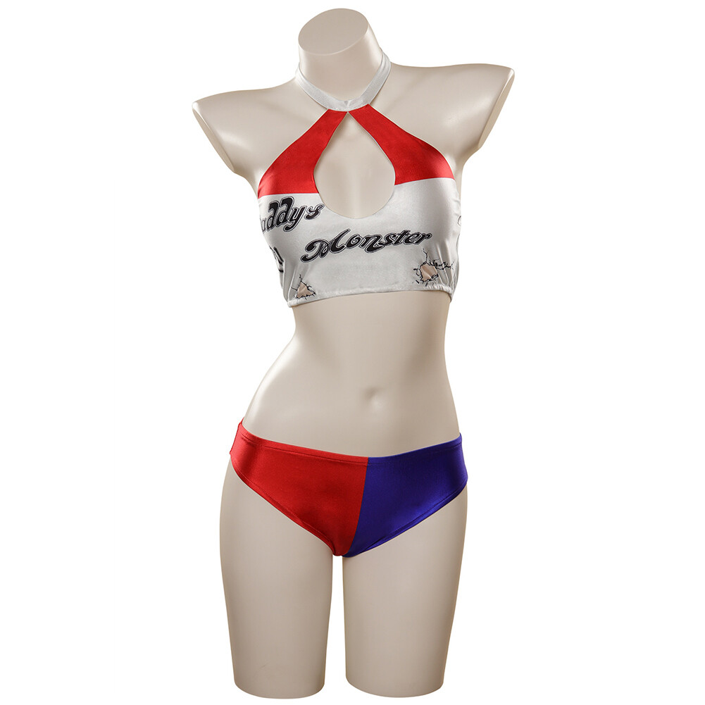Harley Quinn Cosplay Costume Sexy Swimsuit Outfits Halloween Carnival Suit